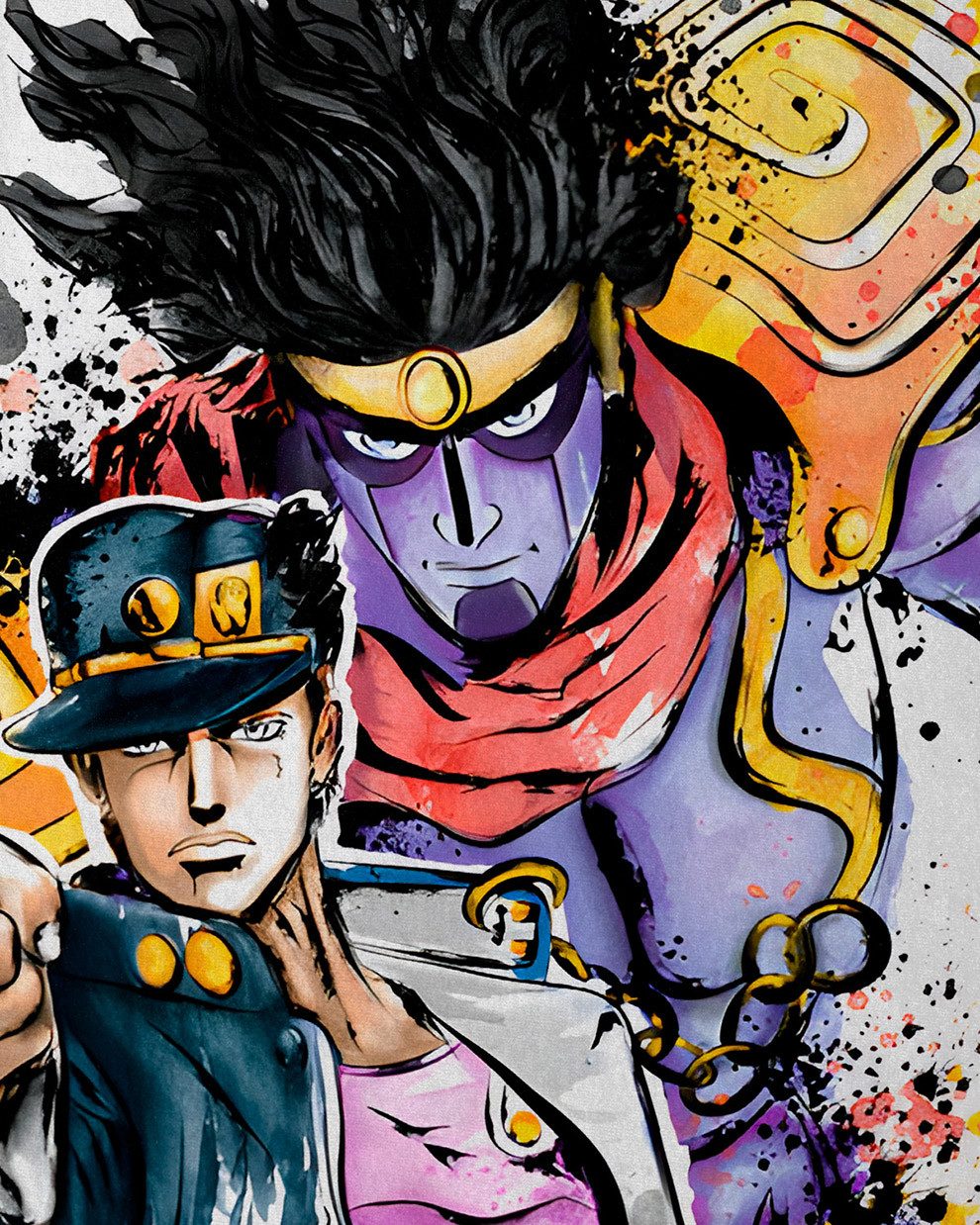 style3 T-Shirt Adventure Watercolor jojos bizarre adventure anime günstig online kaufen