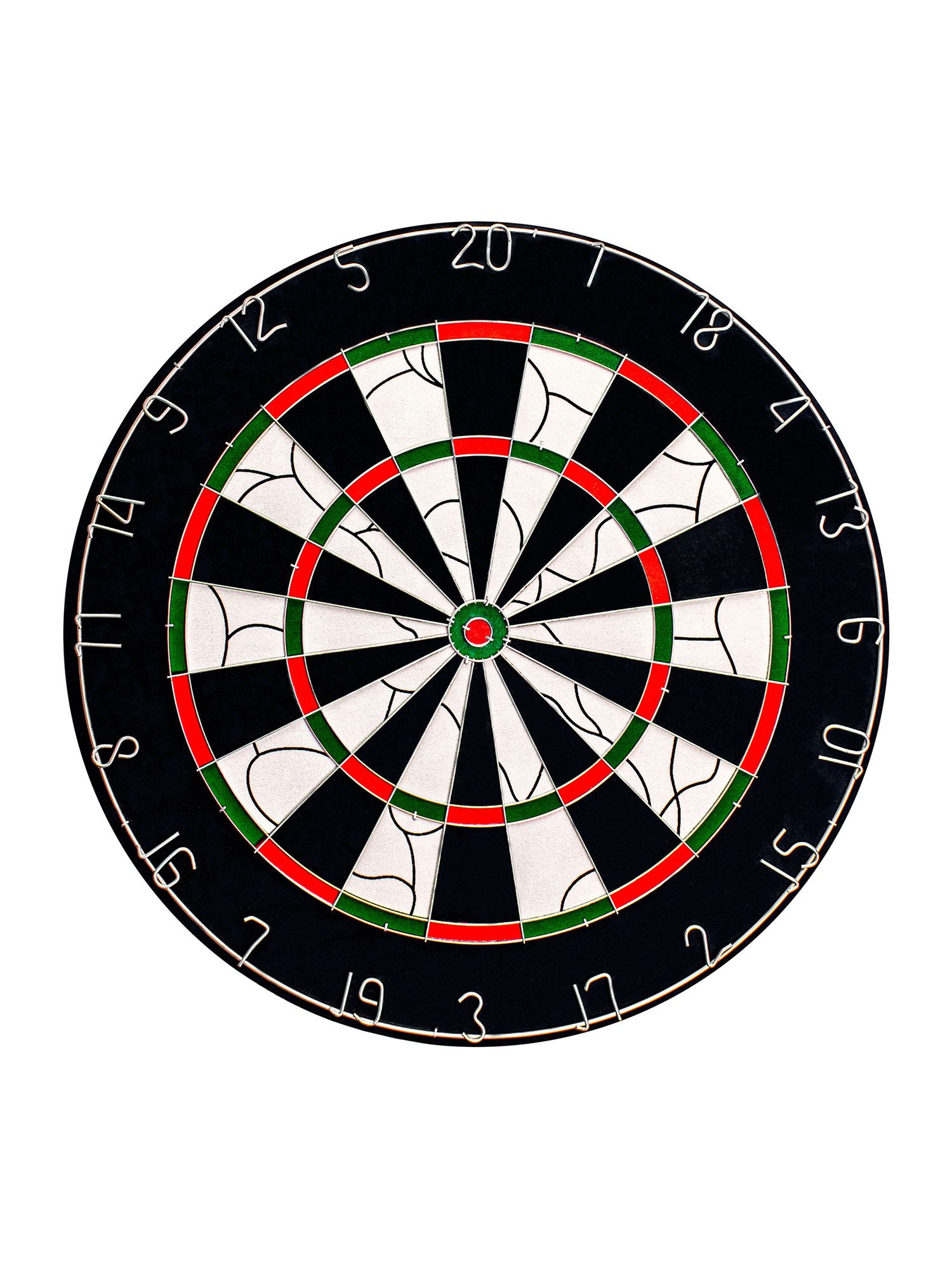 Dartscheibe Bristol Flocked Paper Dartboard inkl. 2x Brass Anfänger-Set Turnier