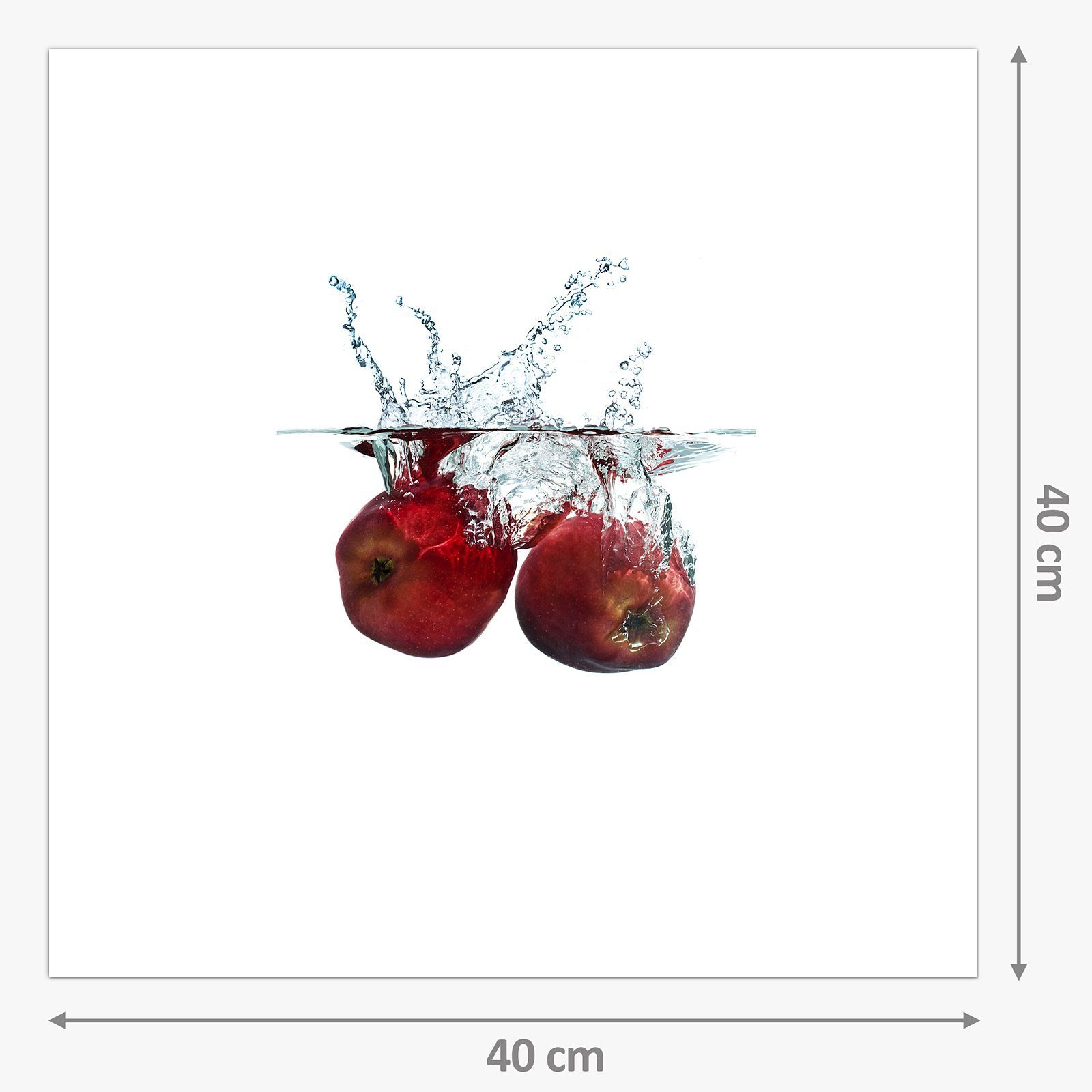 Äpfel Glas Splash Primedeco im Spritzschutz Küchenrückwand