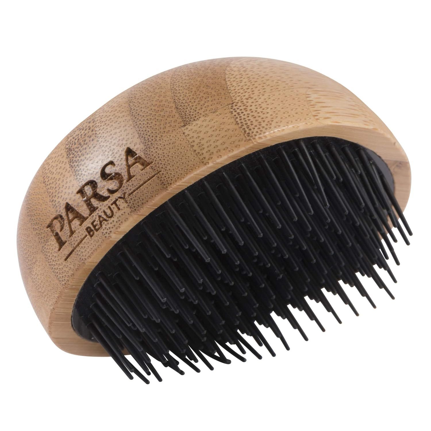 PARSA Beauty Haarbürste Eco Entwirrbürste, FSC-Bambus mit 4-stufigem Borstensystem