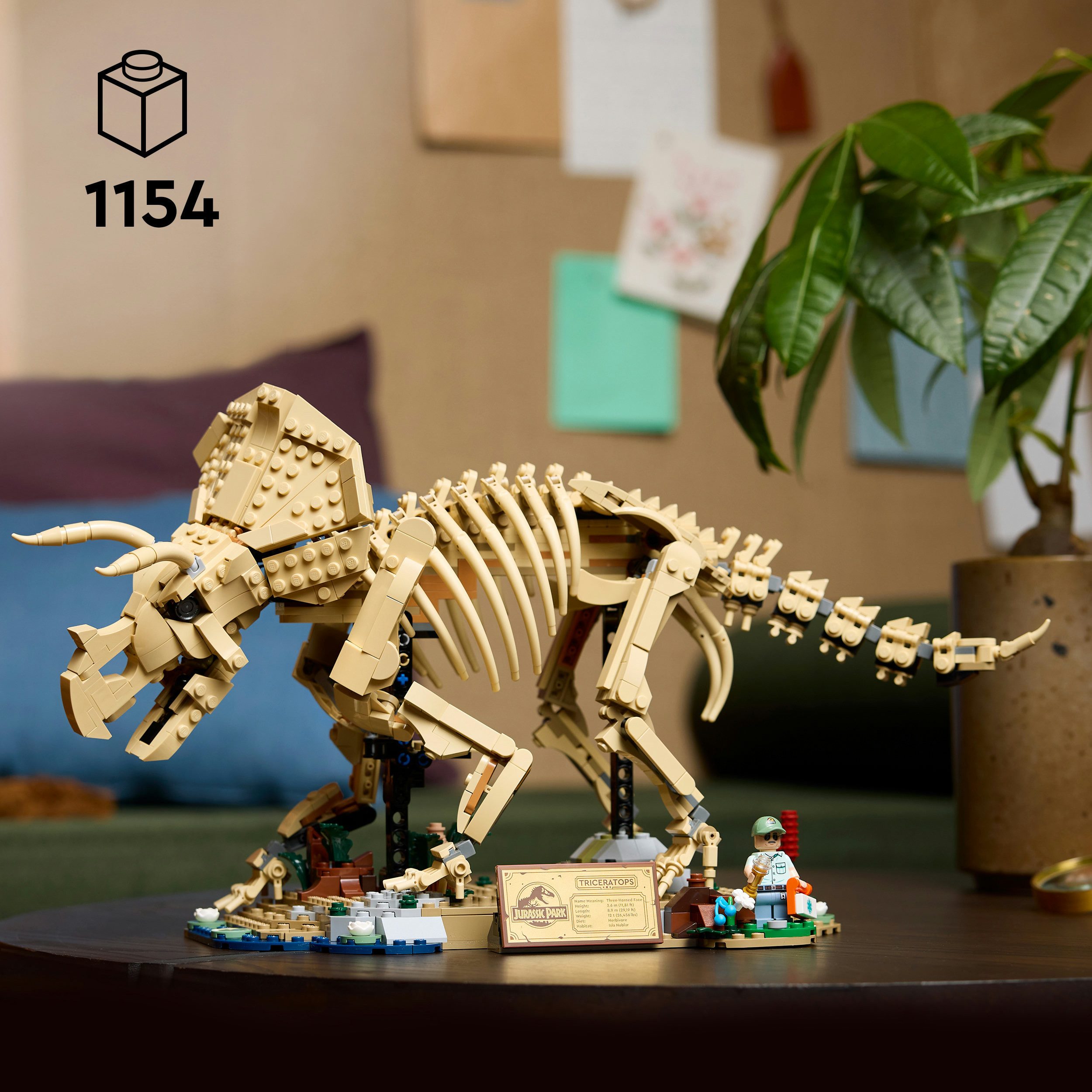 LEGO® Dinosaurier-Fossilien: Triceratops (77985), LEGO Jurassic World Konstruktionsspielsteine, (1154 St), Made in Europe