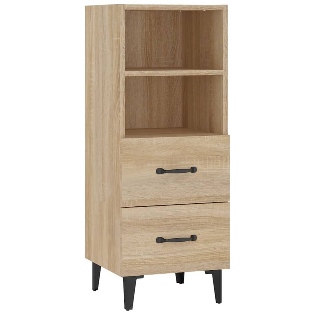 vidaXL Sideboard Sideboard Sonoma-Eiche 34,5x34x90 cm Holzwerkstoff (1 St)
