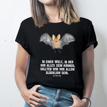 Mr. & Mrs. Panda T-Shirt Fledermaus Flügel - Schwarz - Geschenk, Frauen, T-Shirt mit Spruch, T (1-tlg)