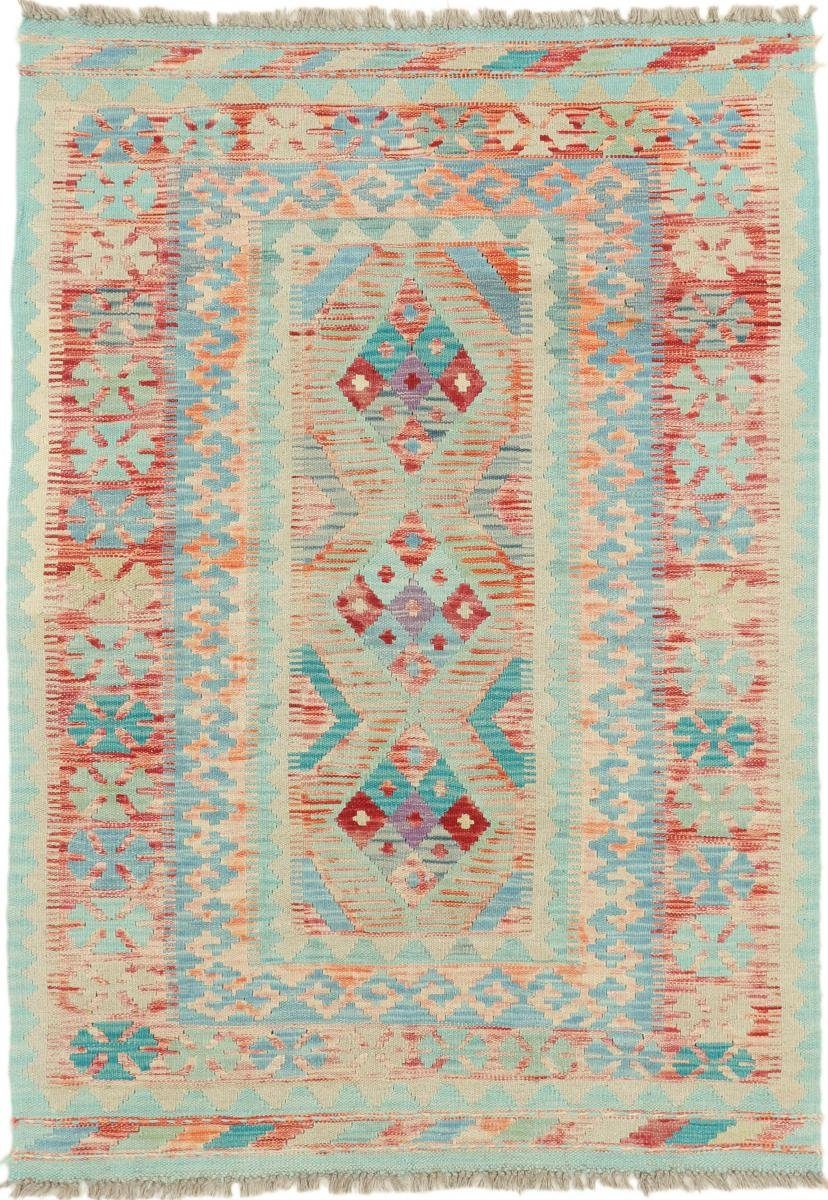 Orientteppich Kelim Afghan Heritage 107x148 Handgewebter Moderner Orientteppich, Nain Trading, rechteckig, Höhe: 3 mm