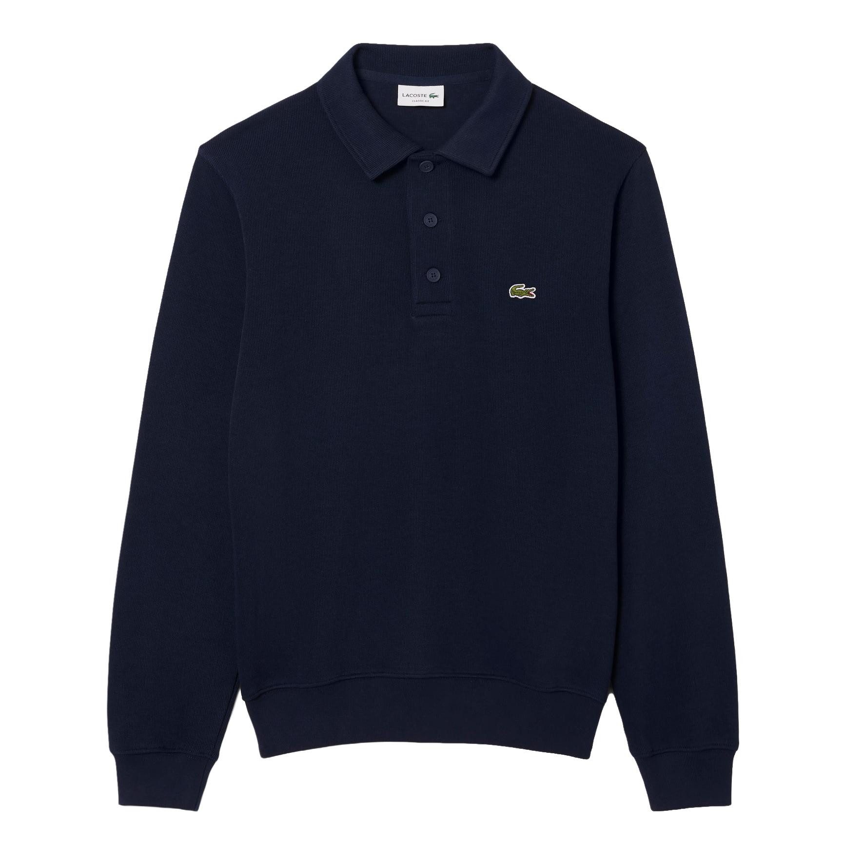 Lacoste Sweatshirt Lacoste Rippstrick Polo Sweatshirt günstig online kaufen