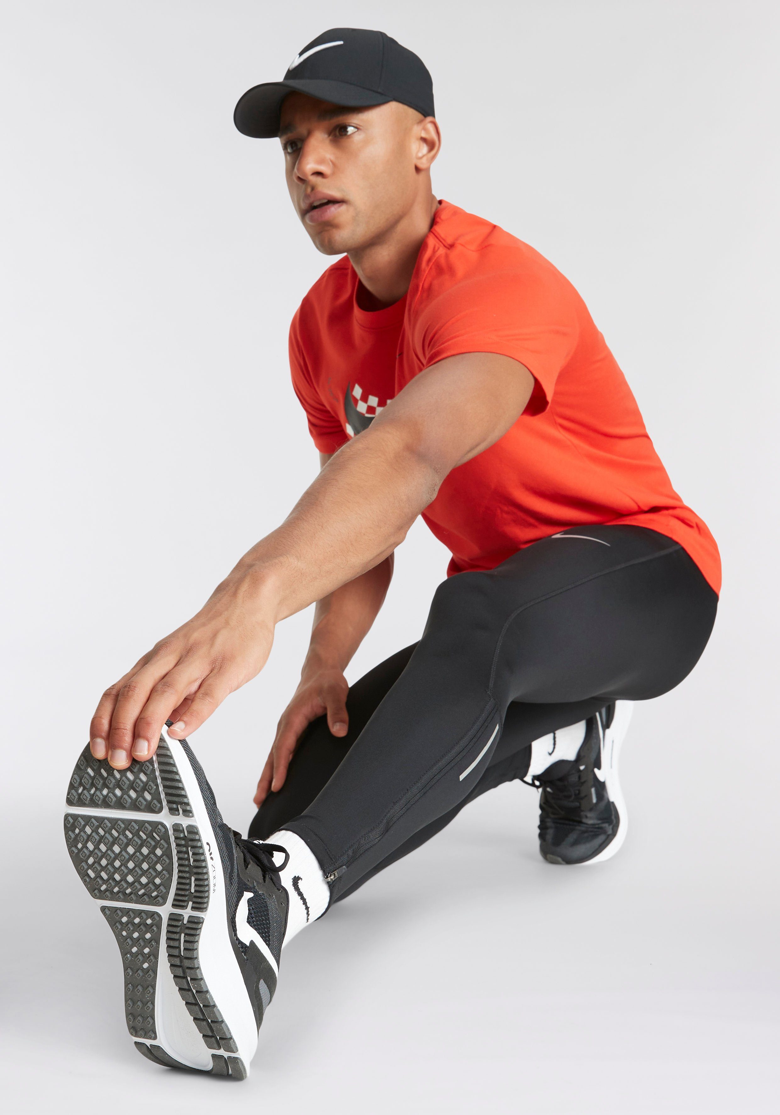 RED MEN'S DRI-FIT CHILE Laufshirt Nike T-SHIRT RUNNING