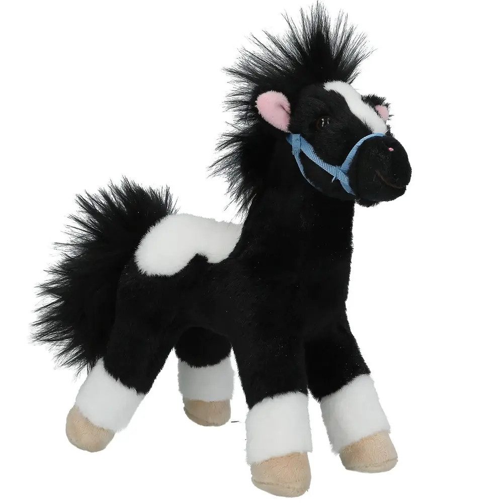 Depesche Kuscheltier Miss Melody Plüschpferd Schwarz Weiß 18 cm