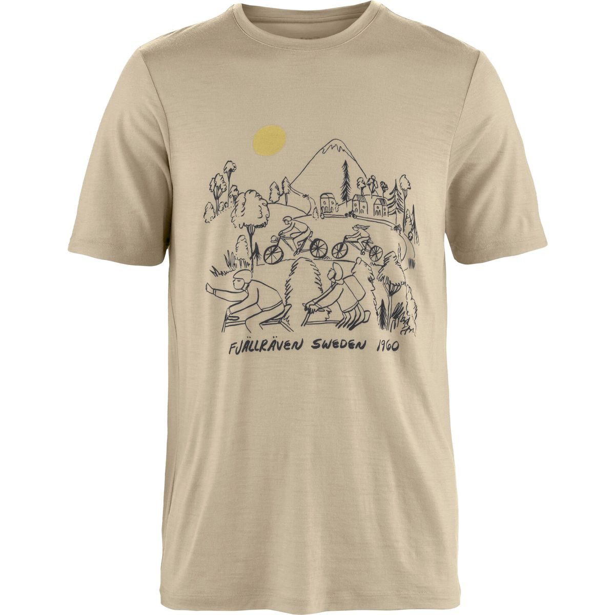 Fjällräven Kurzarmshirt Hoja Lugnt Wool T-shirt M Komfortables, schnelltrocknendes T-Shirt mit