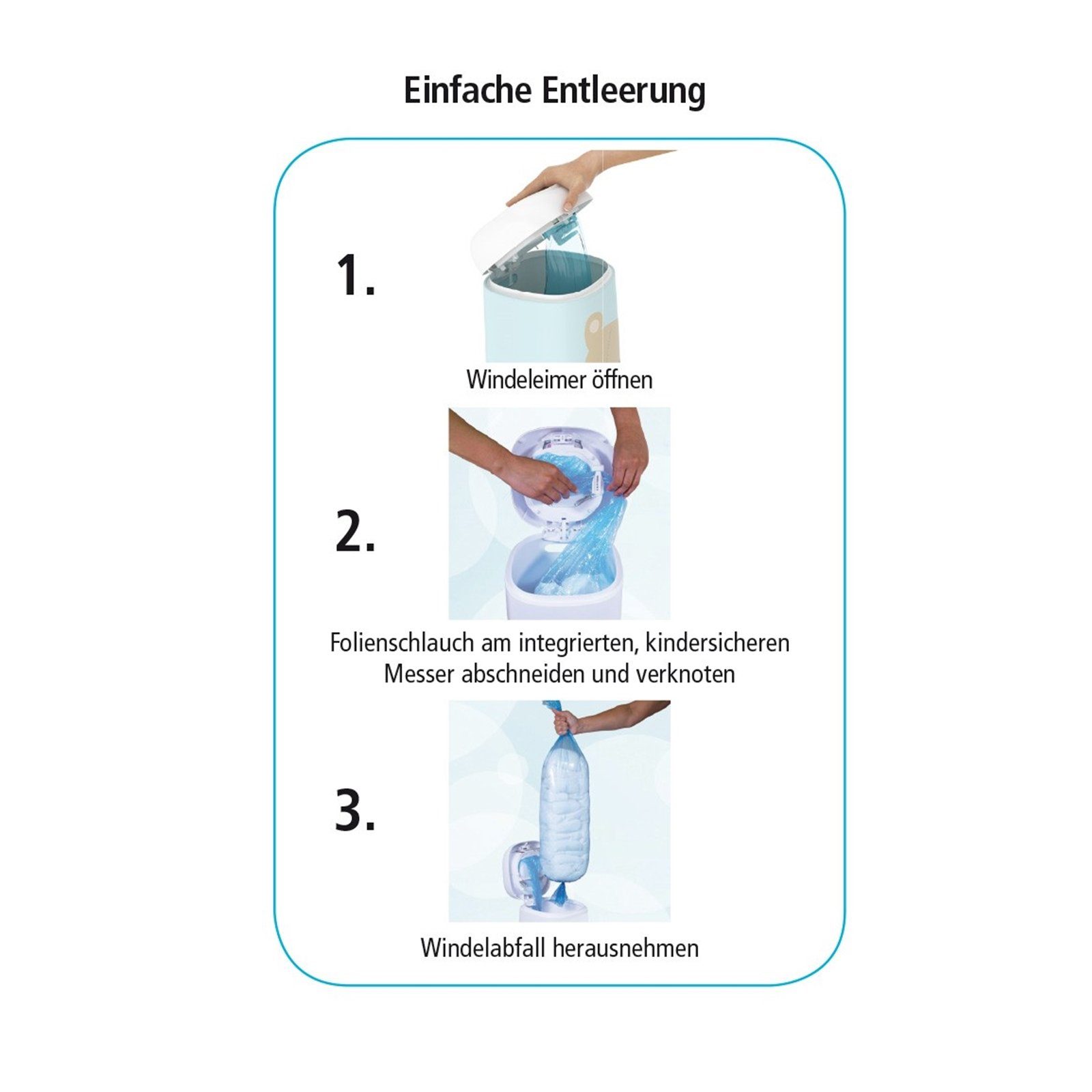 Angelcare® Windeleimer Nachfüllkassetten f. Windeleimer Dress-Up & Classic XL 3 Stück