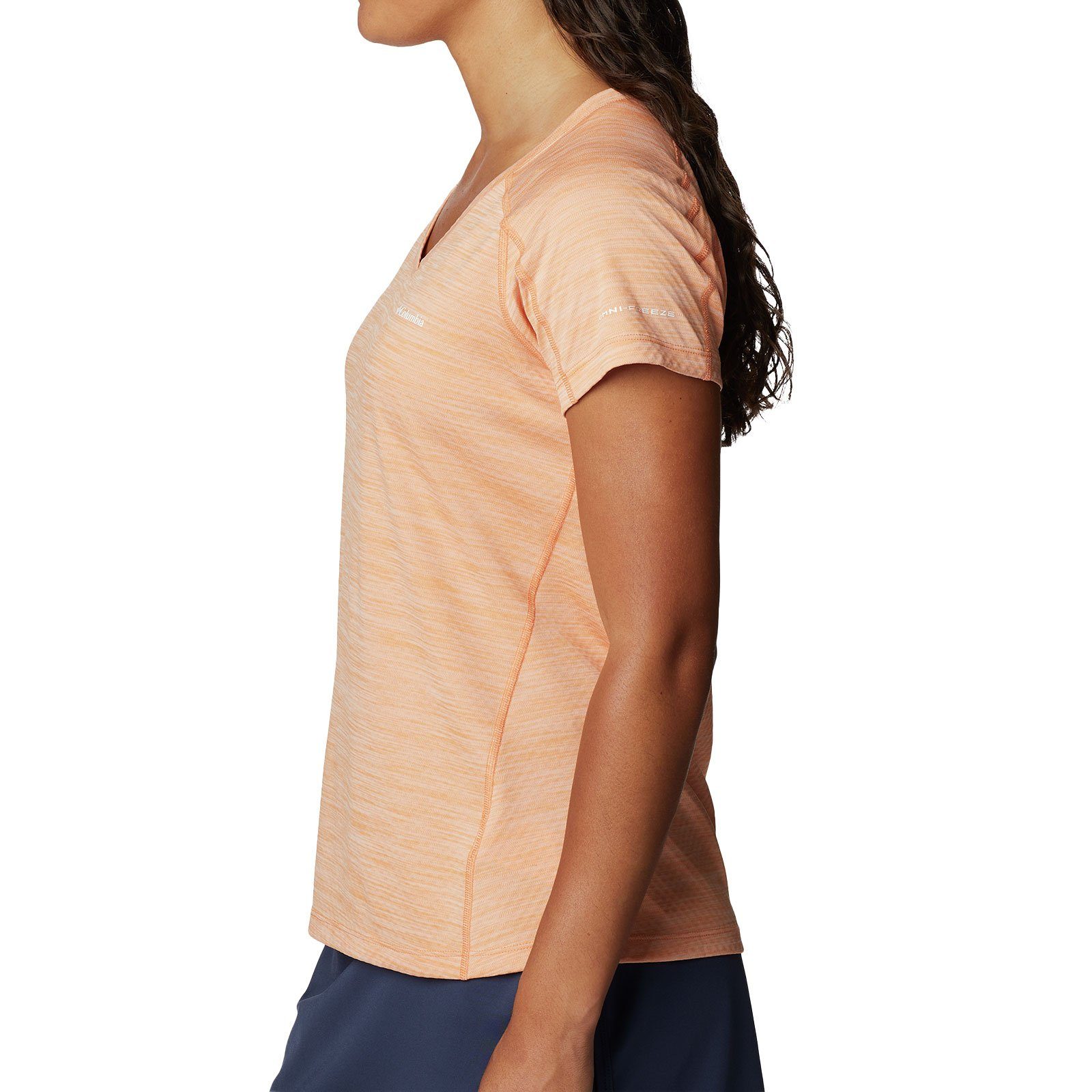 Columbia Kurzarmshirt Zero mit Rules™ Super-Kühleffekt Short heather peach 812 Shirt Sleeve