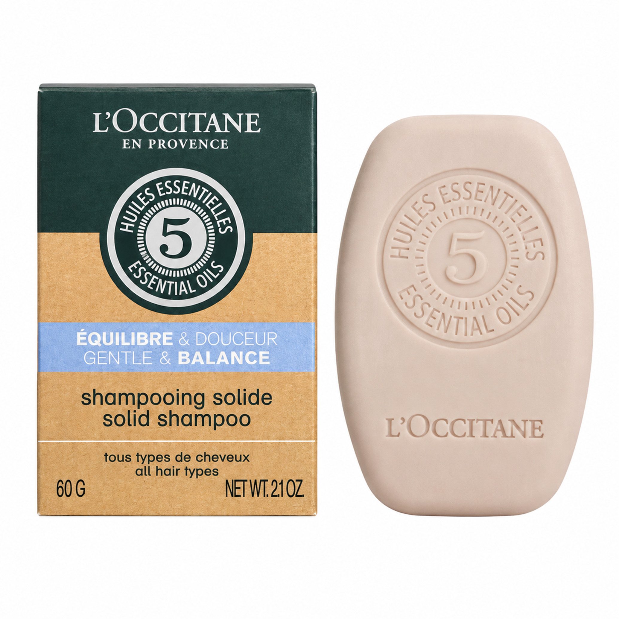 L'OCCITANE Duschgel L`Occitane En Provence Hules Equilibre & Douceur solid Shampoo Seife