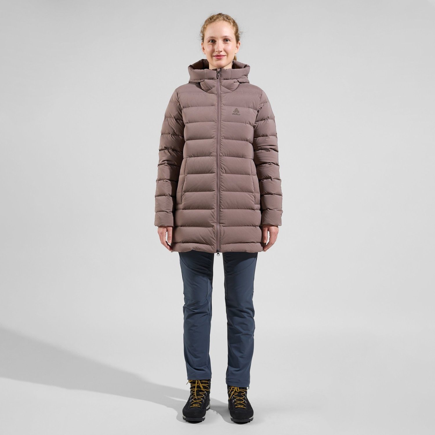 Odlo Wintermantel Ascent N-Thermic Insulated mit Kapuze (wasserabweisend, winddicht)