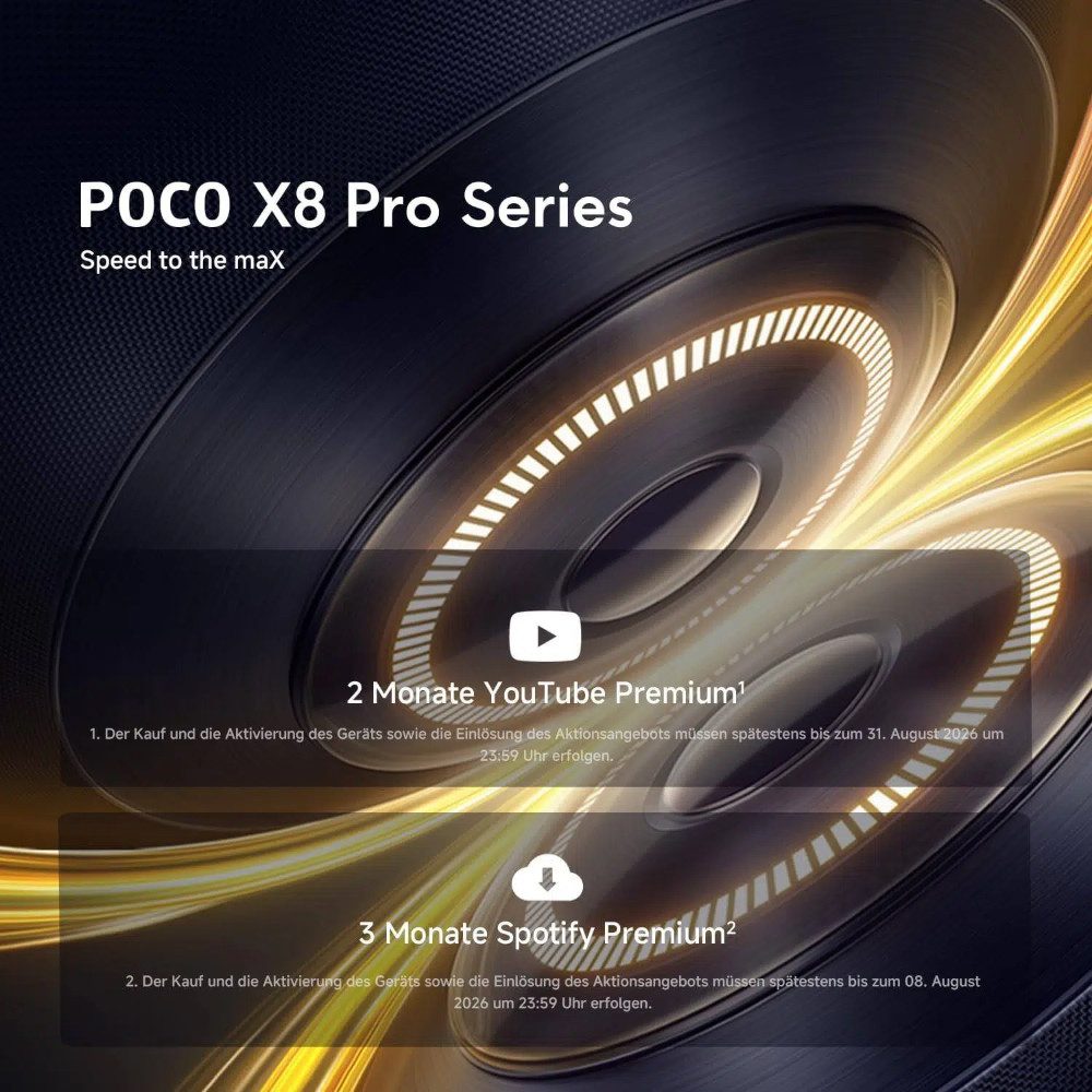 Xiaomi POCO X8 Pro Max 12GB 512GB Smartphone (6.83 Zoll, 512 GB Speicherplatz, 50 MP Kamera)
