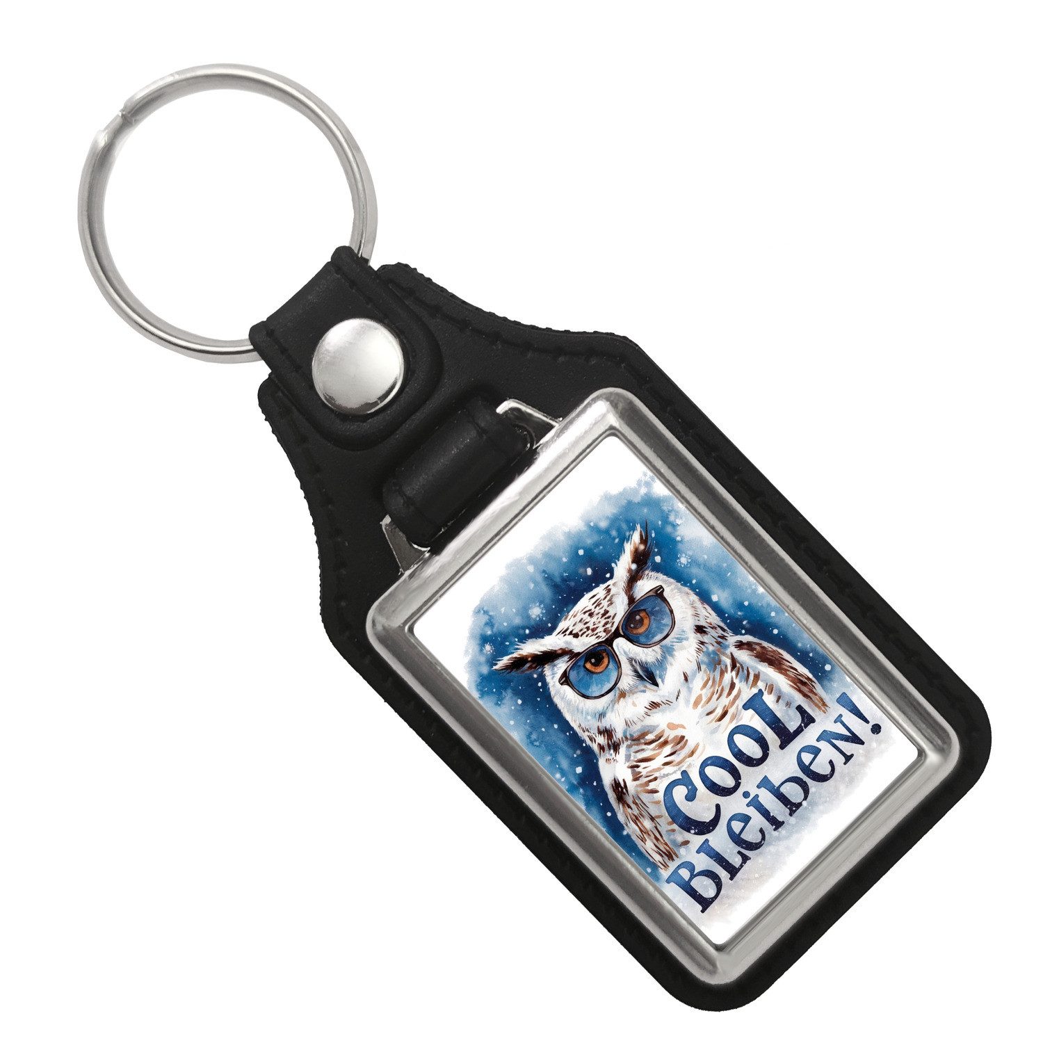 speecheese Schlüsselanhänger Cool bleiben Schlüsselanhänger mit Kunstleder günstig online kaufen