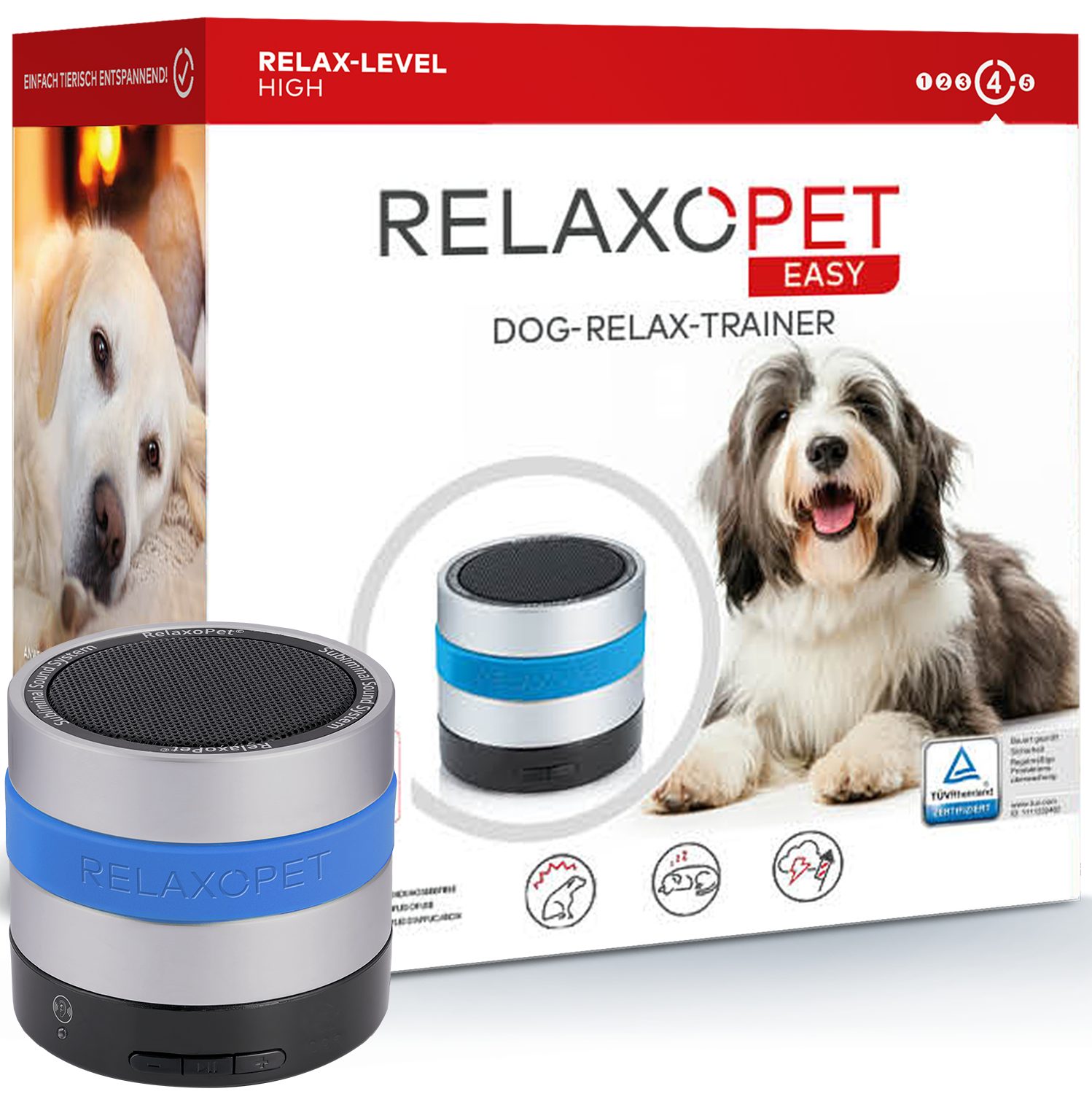 RelaxoPet Tier-Beschäftigungsspielzeug EASY, Entspannungstrainer für Hunde, Hilft bei Stress und Unruhe beim Hund, bei Bellen und Jaulen