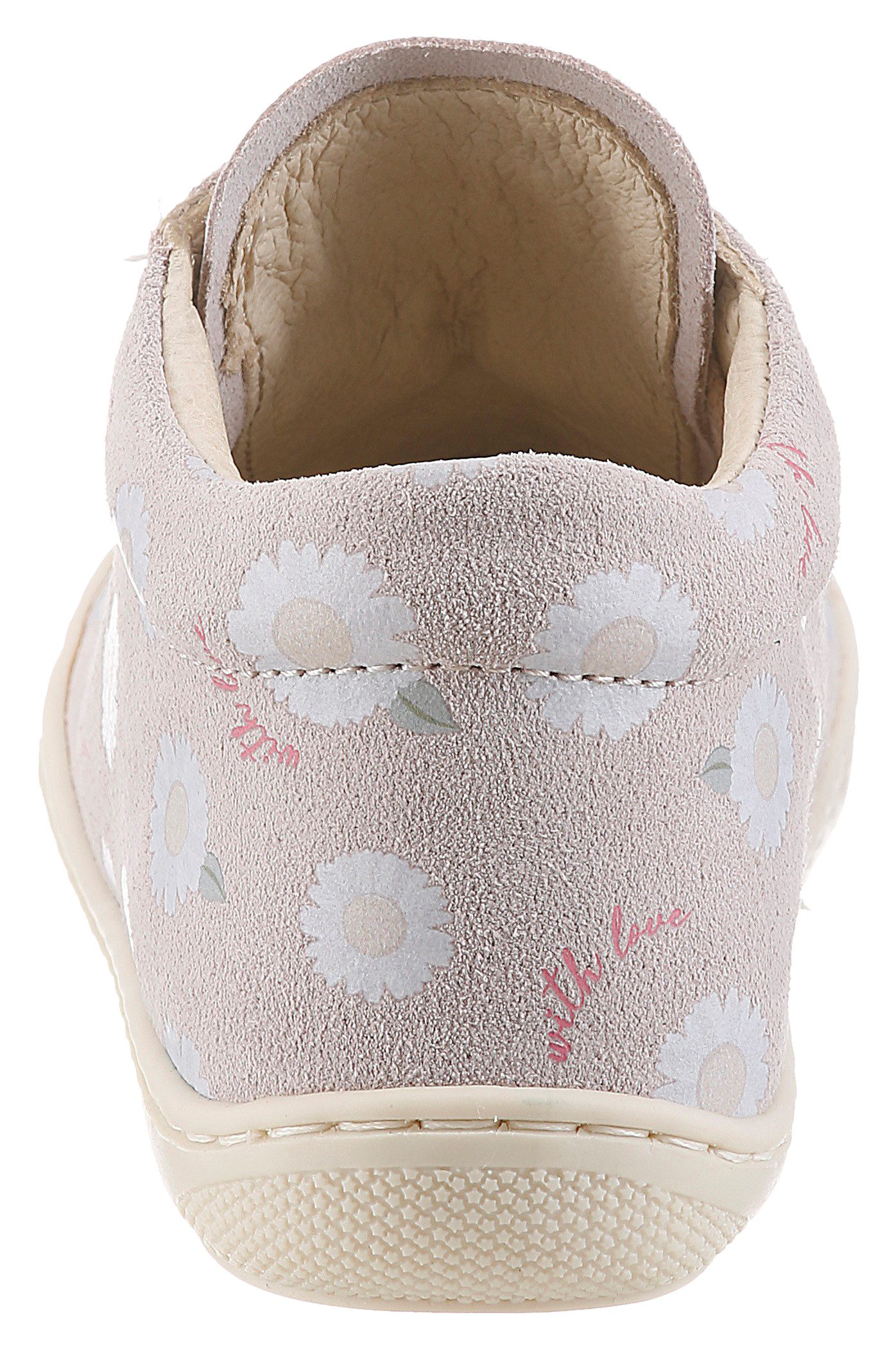 Naturino COCOON SUEDE Lauflernschuh Babyschuh mit Print, Größenschablone zum Download