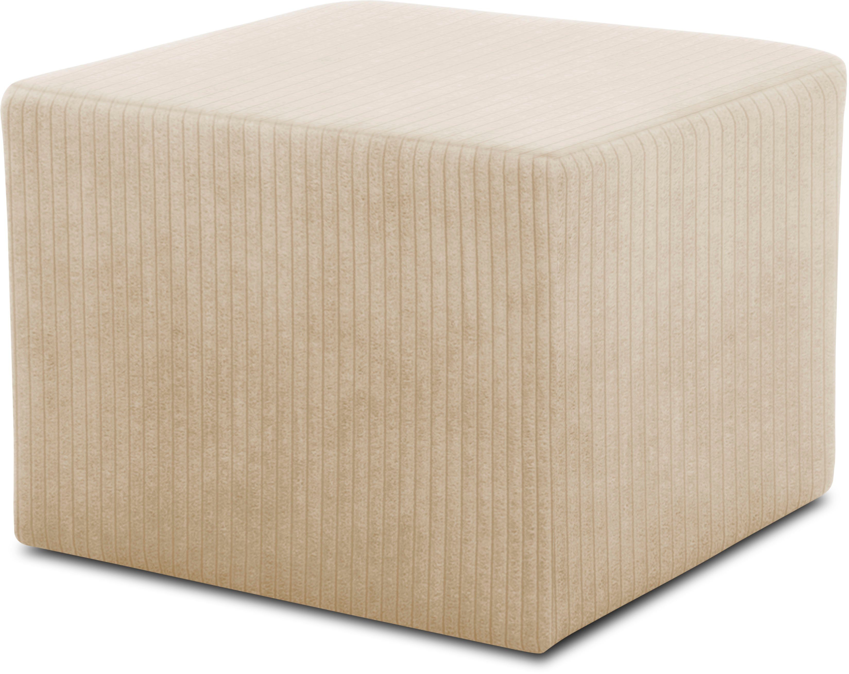 Home affaire Polsterhocker Jadelyn, Cordbezug, passend zum Schlafsofa