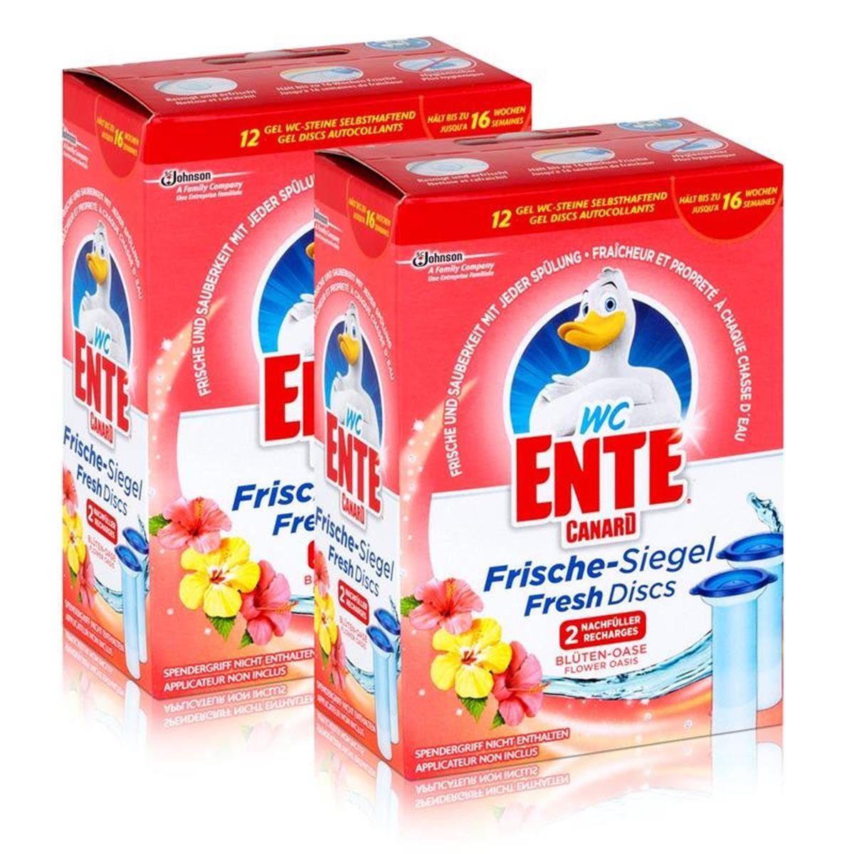 2x WC Ente Frische Siegel Nachfüller Blüten Oase WC-Reiniger
