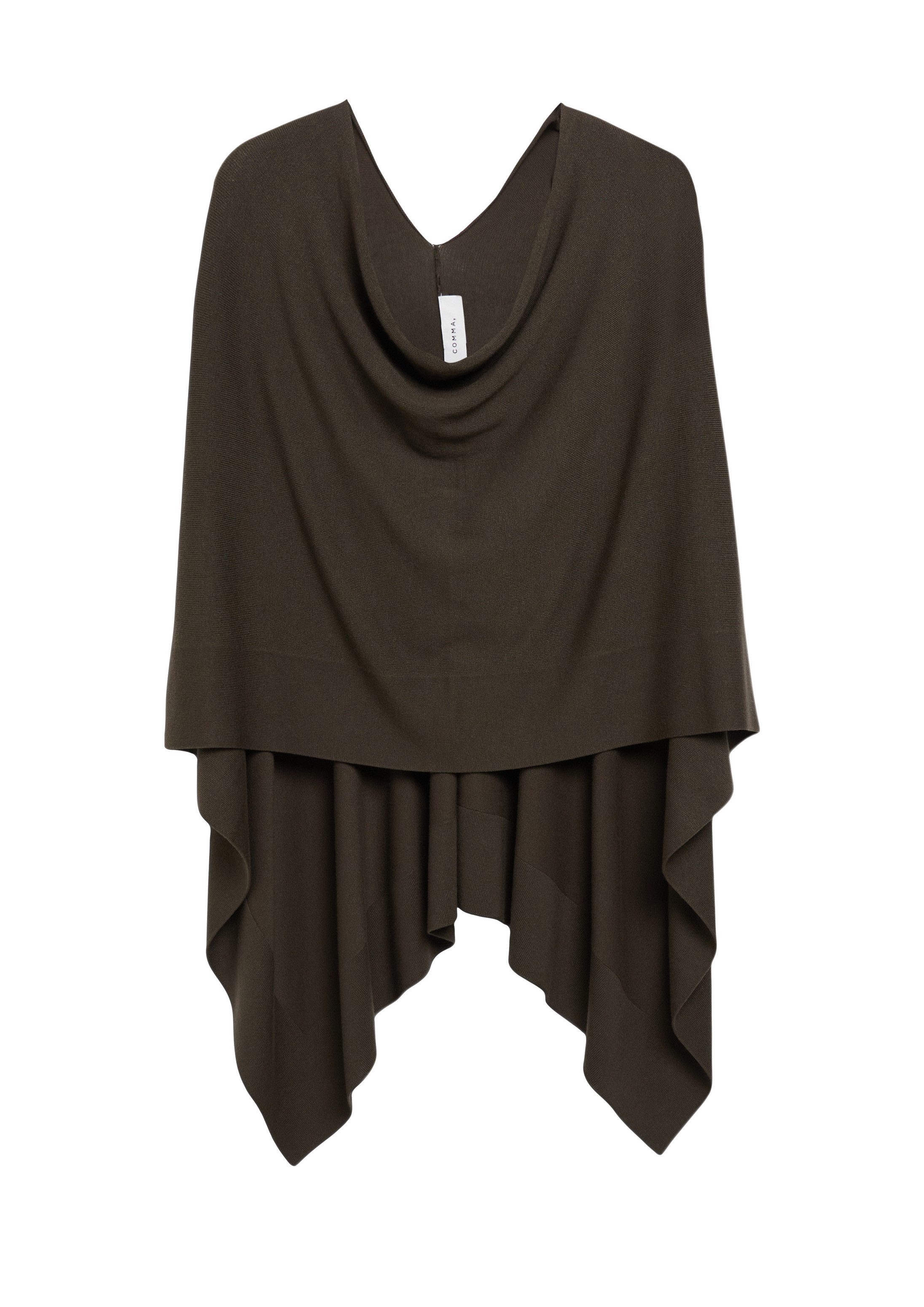 comma Poncho Indoor-Poncho Feinstrick-Poncho aus Viskosemix