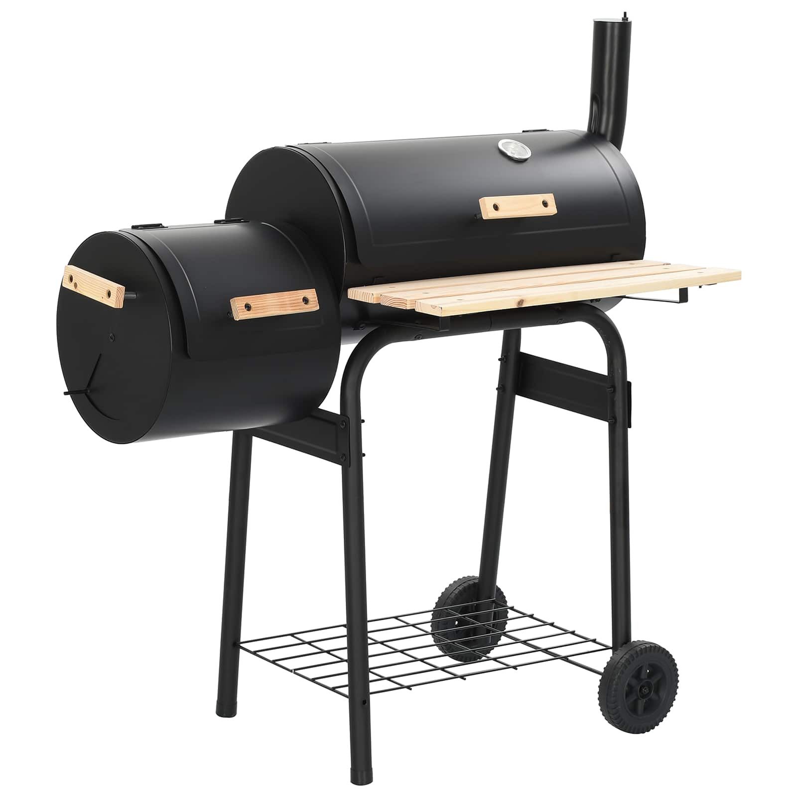 vidaXL Grillkamin Outdoor Grill 103 x 60 x 113 cm Stahl Schwarz