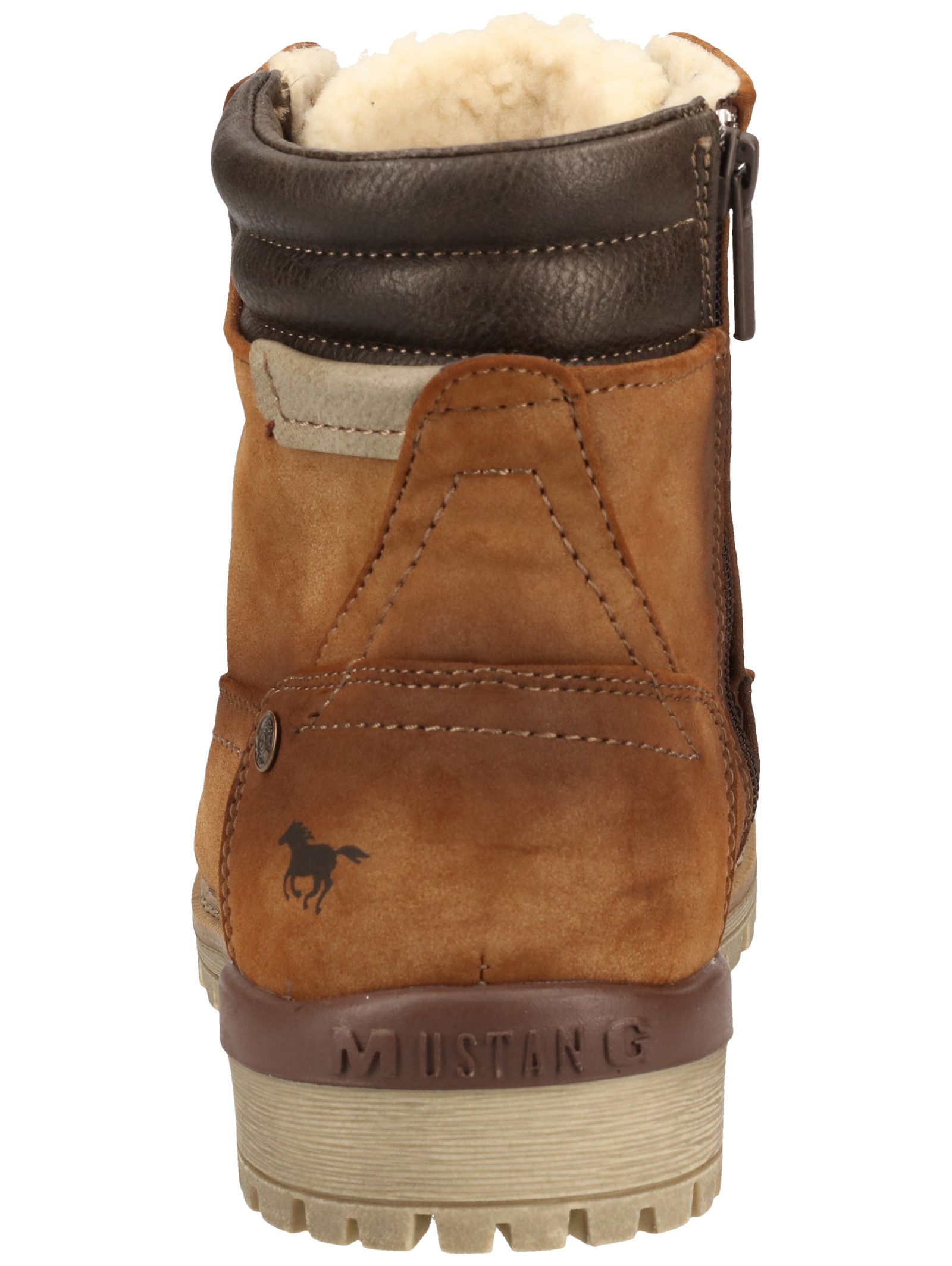 MUSTANG Stiefelette Lederimitat . Schnürstiefelette