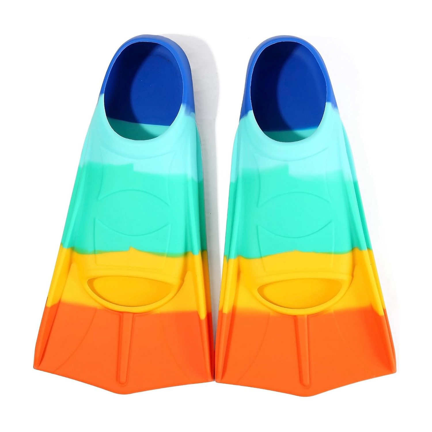 Coonoor Flosse Kinder Schwimmflossen aus Silikon, leicht, rutschfest und komfortabel, Mitgeliefertes Netzbeutel,Spezielle Wasserführung,Starke Schubkraft