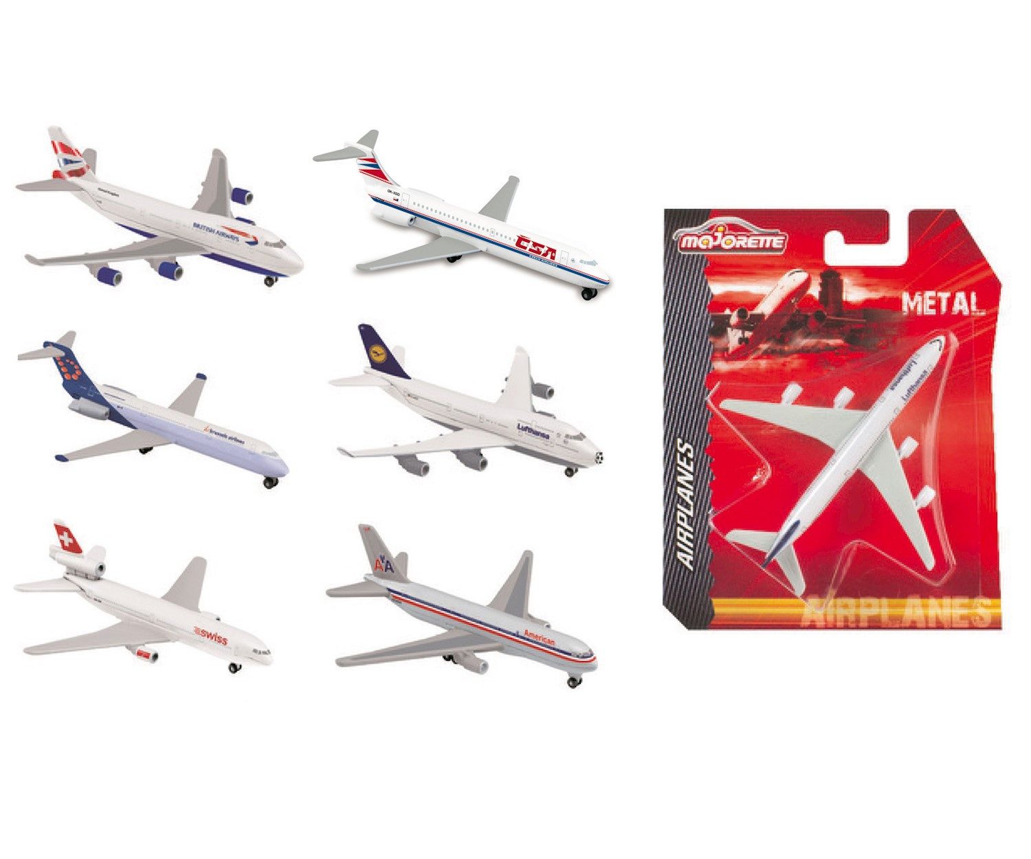 majORETTE Spielzeug-Auto Majorette Airplane Assortment, Lieferumfang 1 Stüc günstig online kaufen