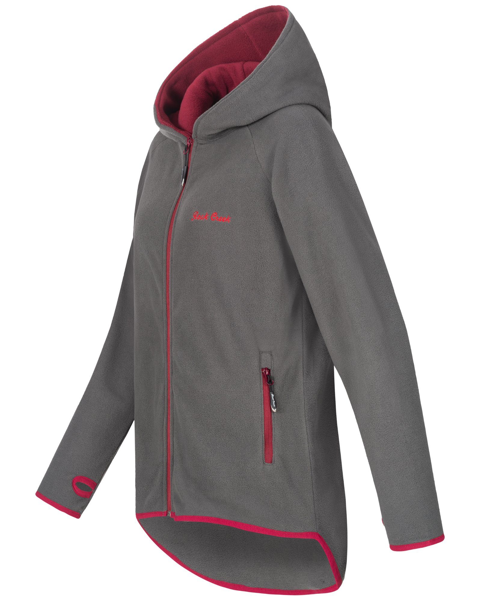 Rock Creek Fleecejacke Damen Fleecejacke Lang günstig online kaufen