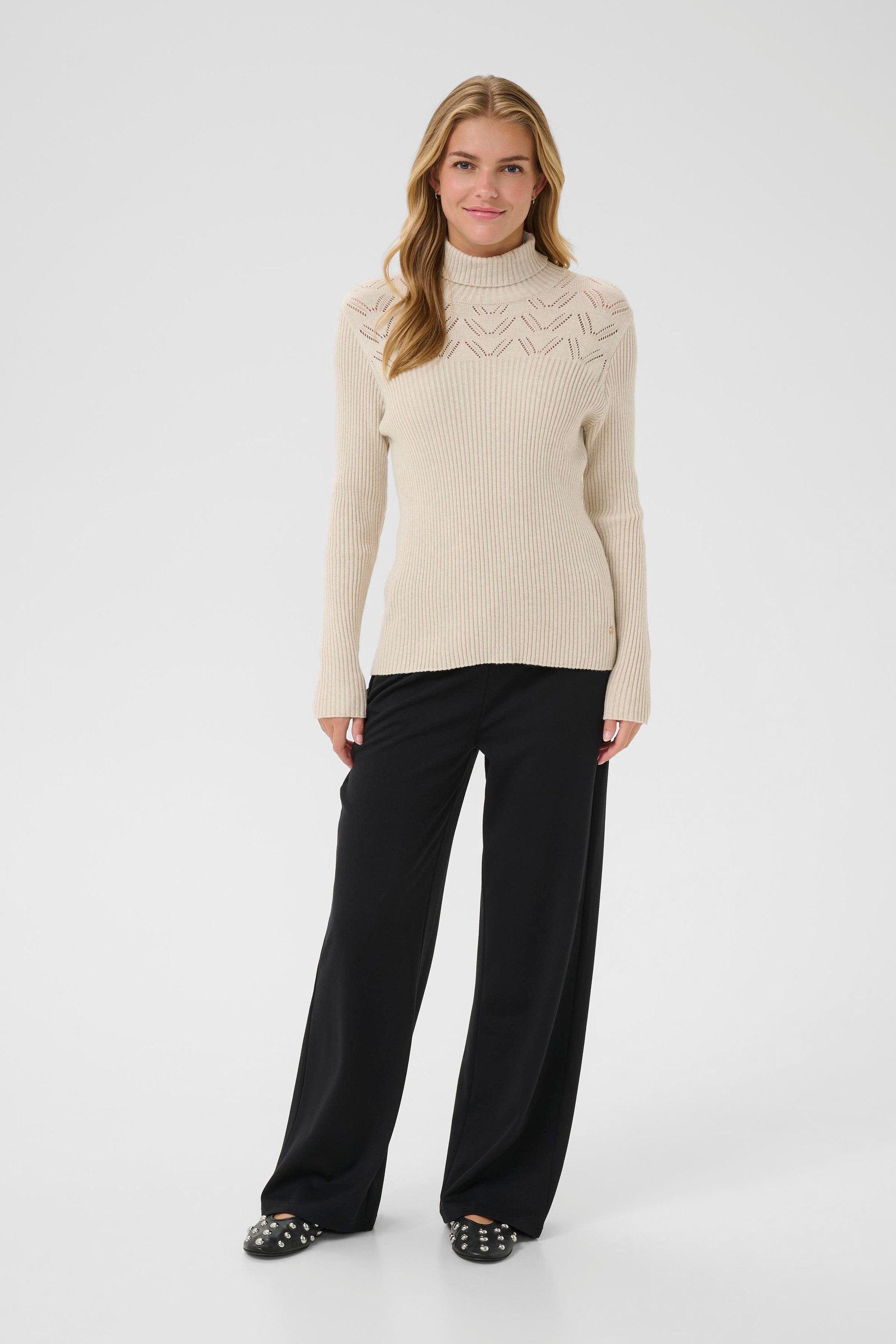 Cream Strickpullover Strickpullover CRDela