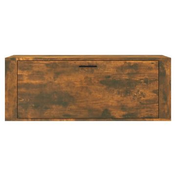 vidaXL Schuhregal Wand-Schuhschrank Räuchereiche 100x35x38 cm Holzwerkstoff, 1-tlg.