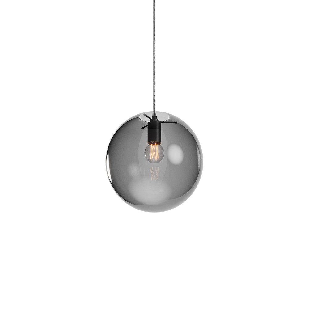 s.luce Pendelleuchte Hängeleuchte Orb Glaskugel Schwarz, günstig online kaufen