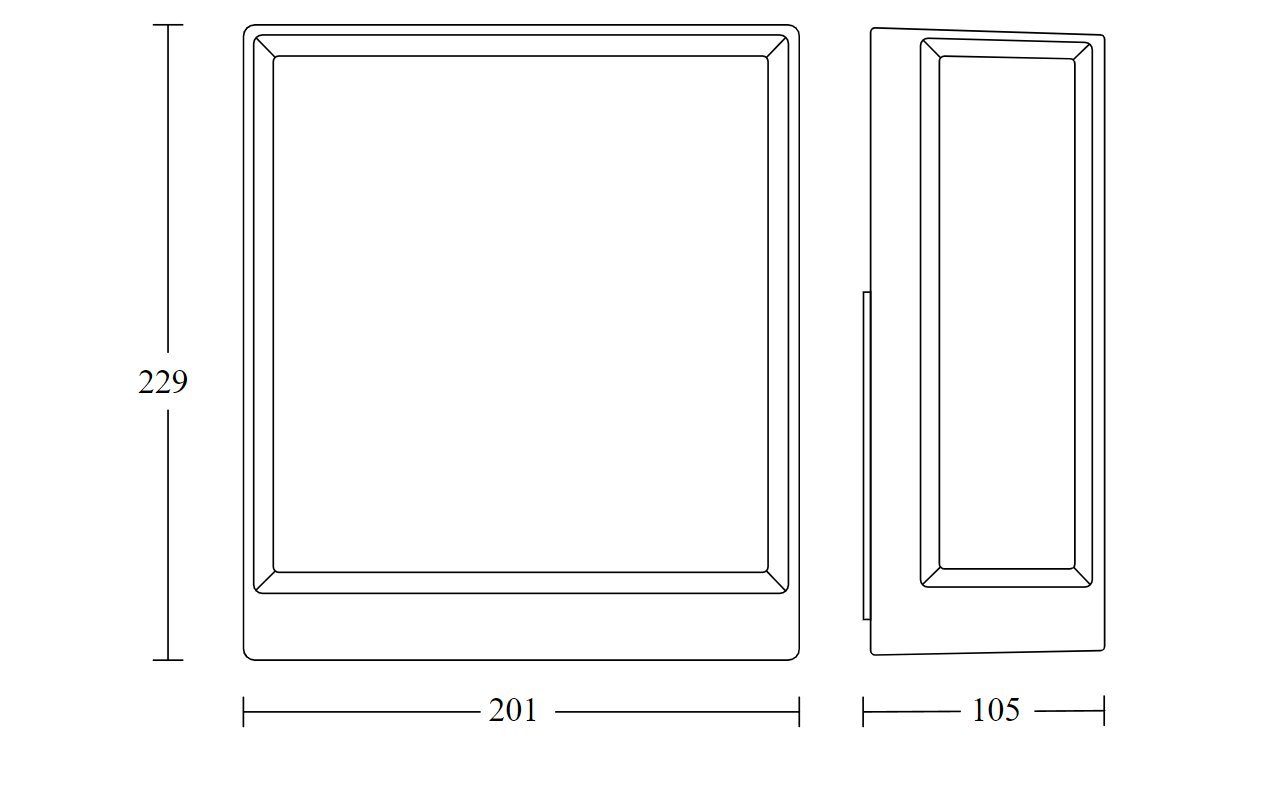 steinel LED Außen-Wandleuchte L 40, LED fest integriert, Wandlampe, smart, bedienbar per App, 3000 K, 12,9 W, 987 lm