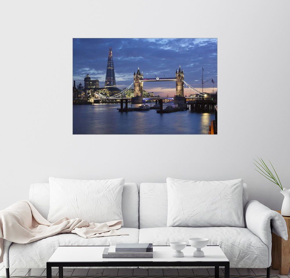 Posterlounge Wandbild Stuart Black Shard Und Tower Bridge Bei
