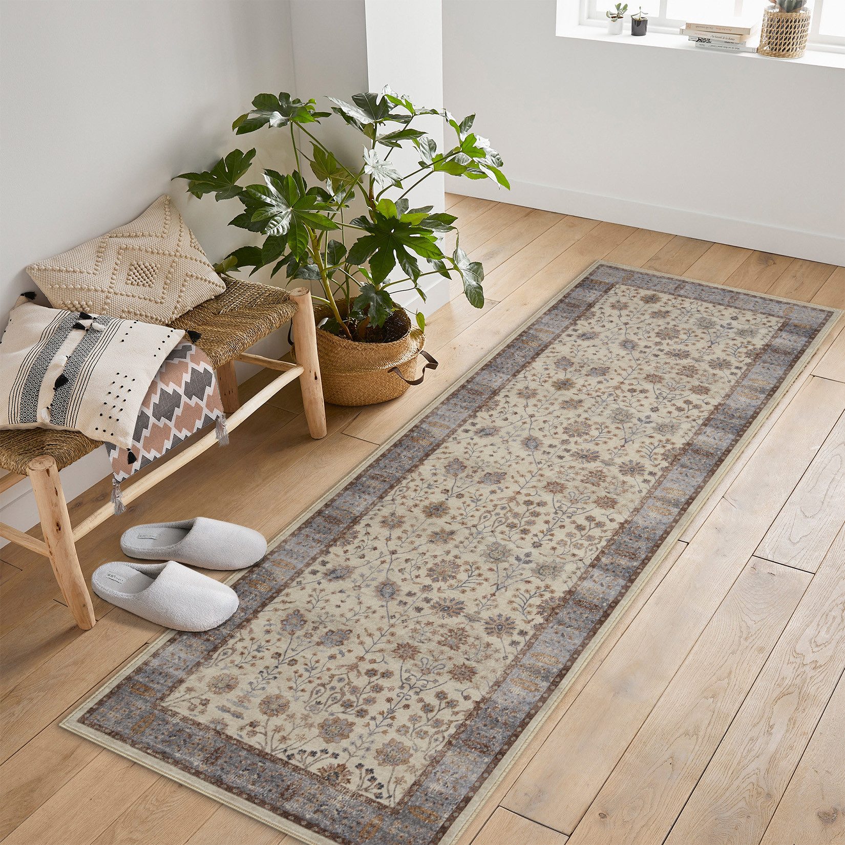 GarveeMore Teppich Maschinenwaschbarer Boho Rutschfester Teppich günstig online kaufen