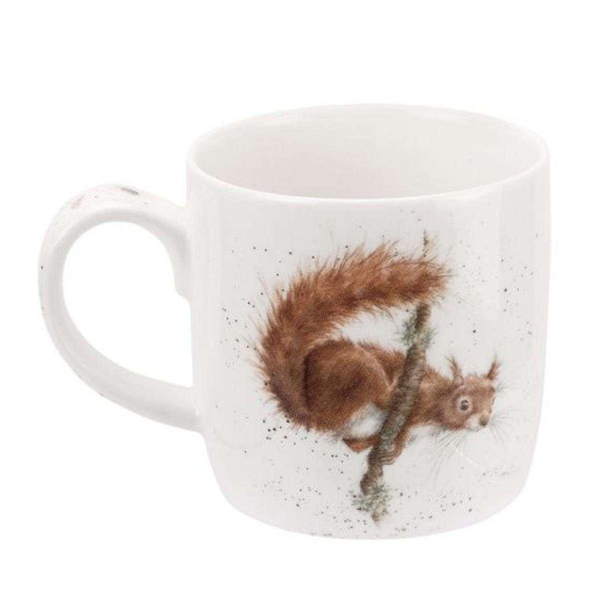 Wrendale Becher Wrendale Designs Porzellan-Becher Eichhörnchen unter Freunden, Porzellan