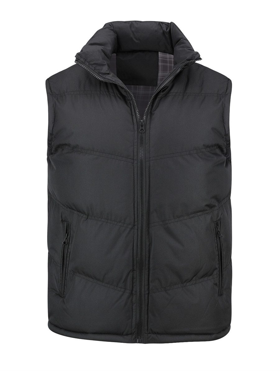 YOUTHUP Steppweste Herren Dicke Freizeit Winterweste mit Stehkragen günstig online kaufen