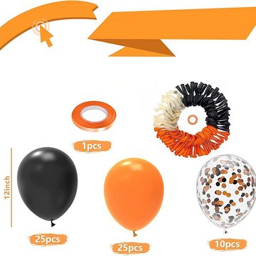 GelldG Luftballon Metallic Helium Luftballon mit Golden Konfetti Latex Party Ballons