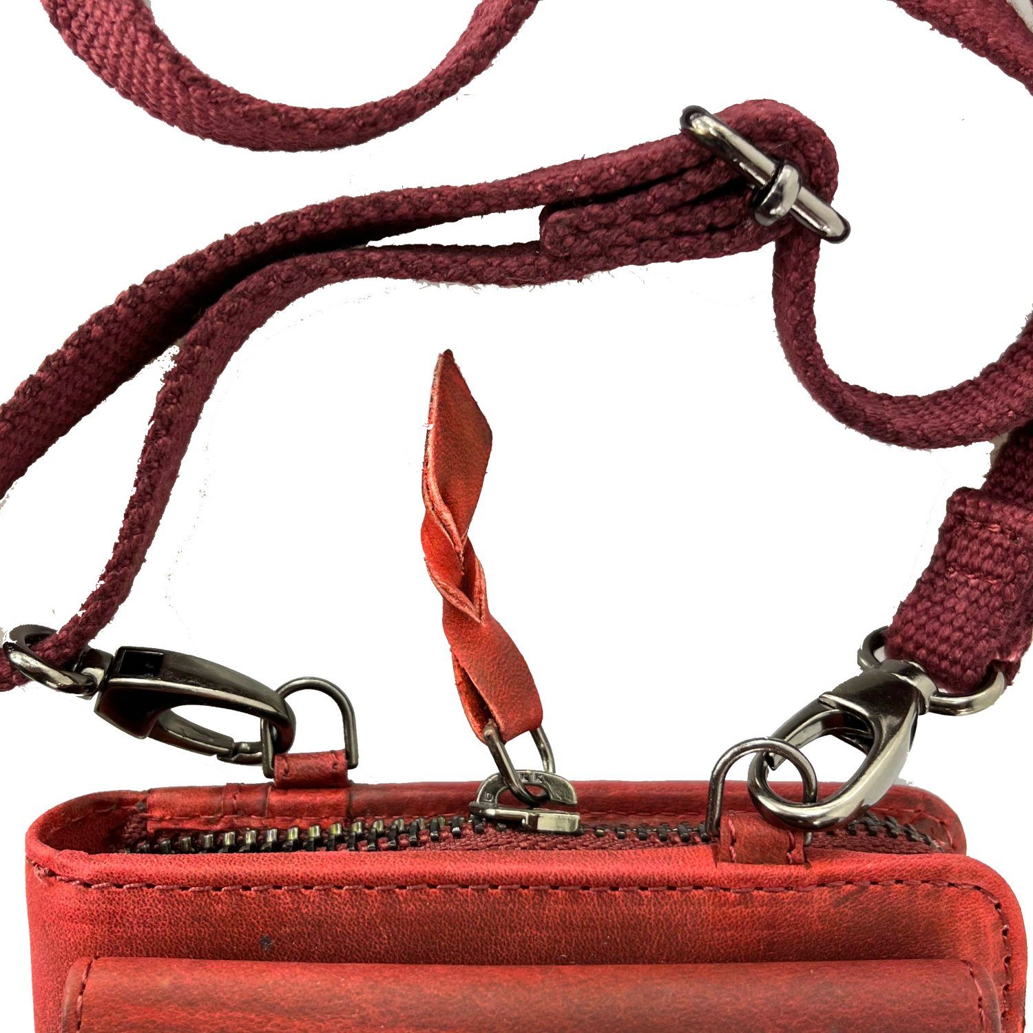 L&B Handytasche >2616< Umhängetasche & Geldbörse Crossbody, Büffelleder