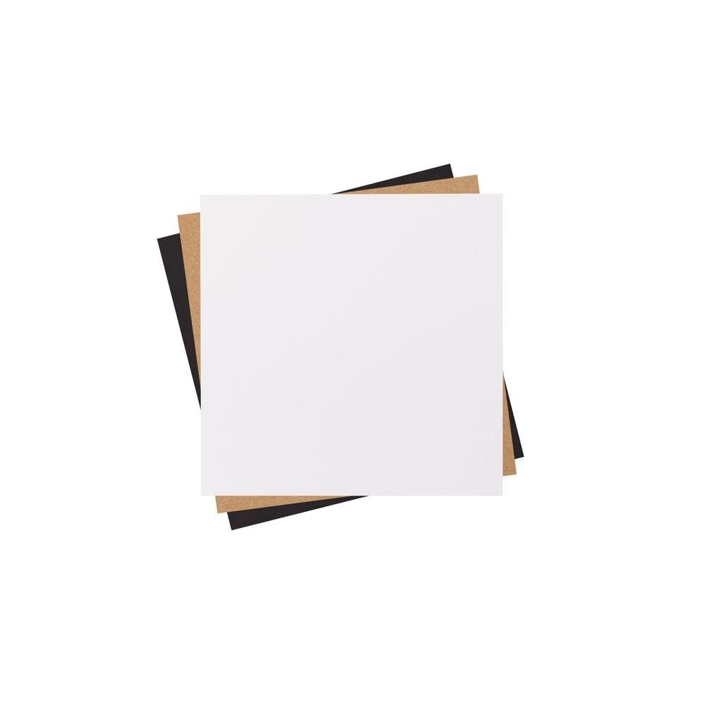 Cricut Kraftpapier »Kraftboard Sampler 30 Blätter«, schwarz, weiß, Natur,  Bastelpapier, basteln, Bastelmaterial, gestalten, dekorieren