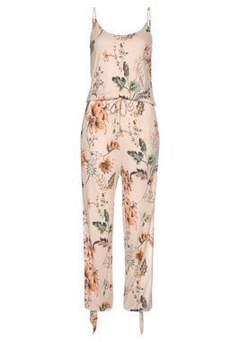 Buffalo Overall mit Schlitzen seitlich am Bein, sommerlicher Jumpsuit mit Blumenprint