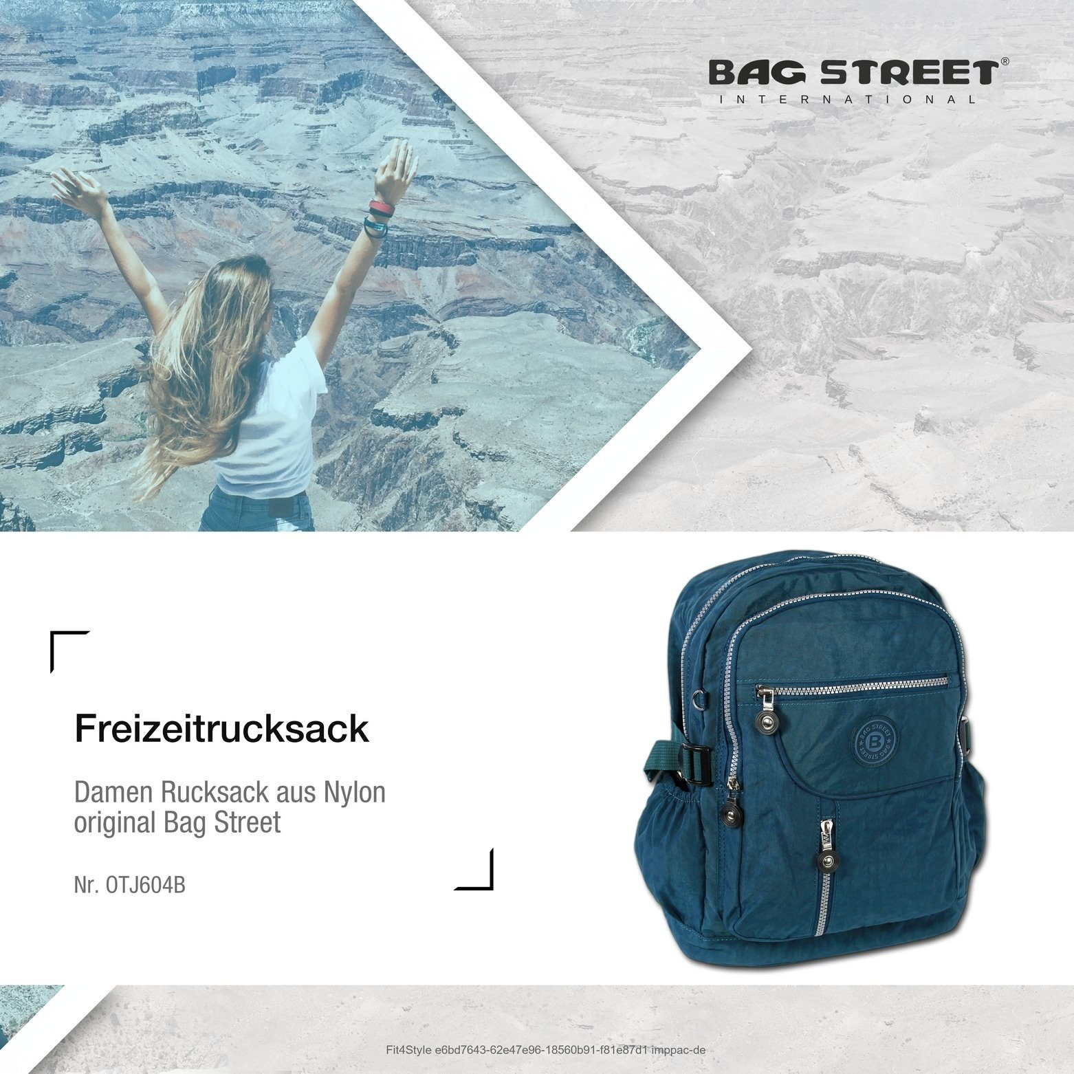 x 38cm STREET Jugend ca. Sporttasche ca. navy unisex 30cm Street BAG (Freizeitrucksack), Nylon, Freizeitrucksack Bag Cityrucksack Freizeitrucksack,