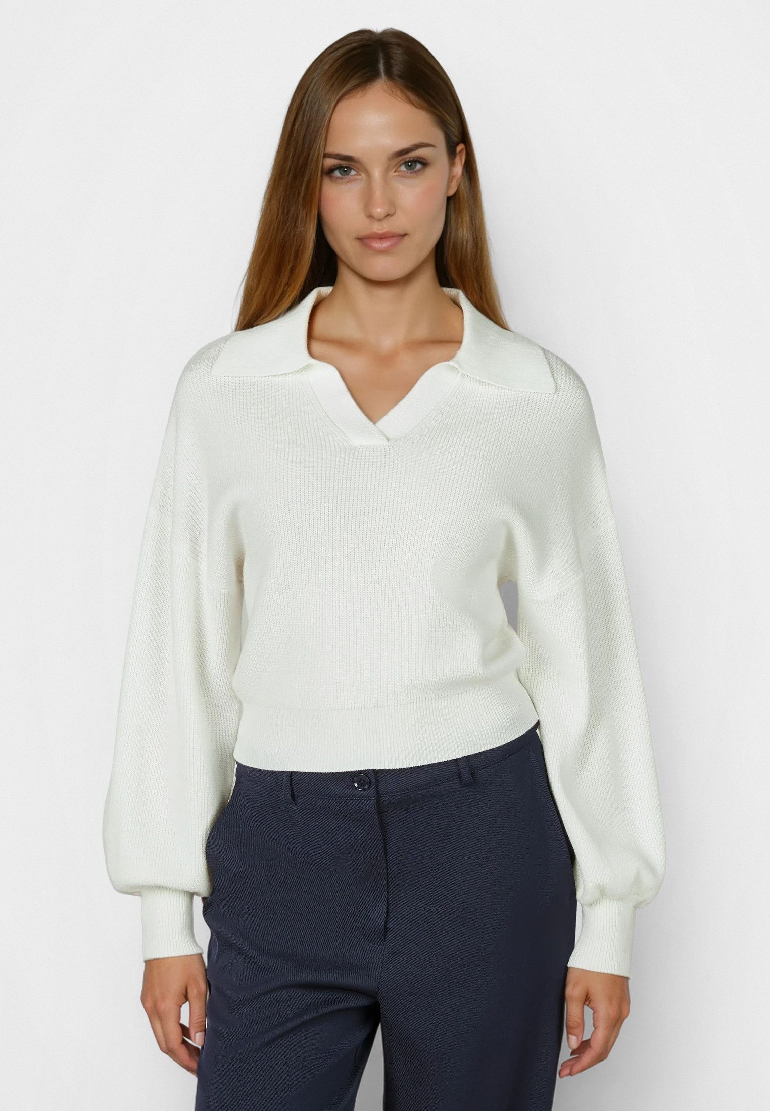 MARC AUREL Strickpullover in Rippe