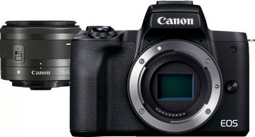 Canon EOS M50 Mark II Systemkamera (EF-M 15-45mm f/3,5-6,3 IS STM, Graphit-Grau, 24,1 MP, Bluetooth, NFC, WLAN (WiFi)