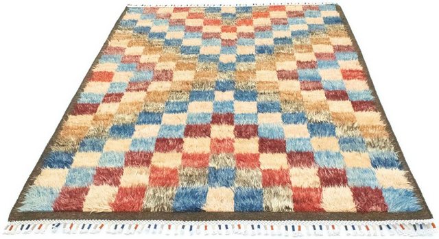 Wollteppich »Berber Teppich handgeknüpft mehrfarbig«, morgenland, rechteckig, Höhe 18 mm, handgeknüpft-Otto