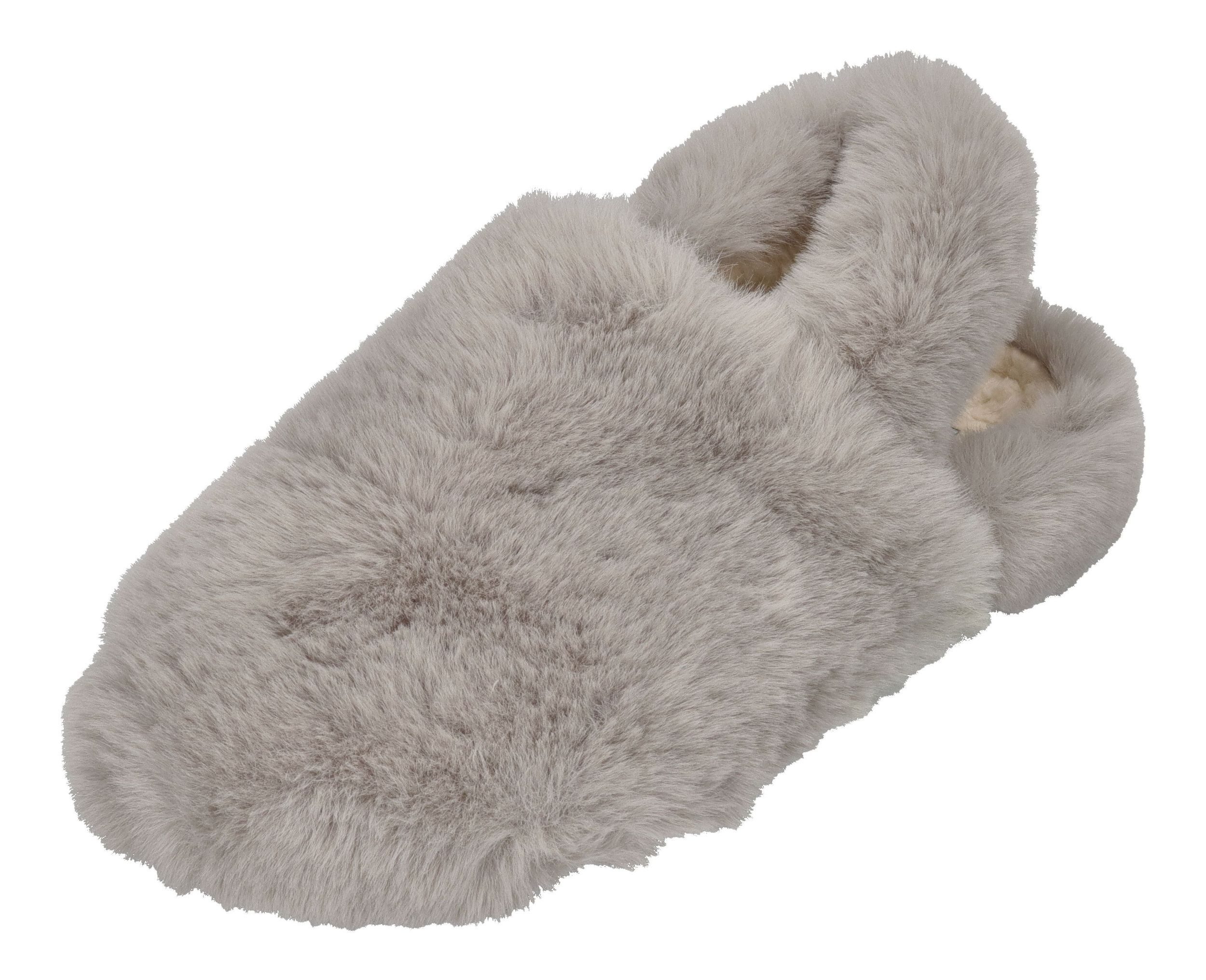 espadrij l´originale ELASTIQUE FURRY Hausschuh Gris