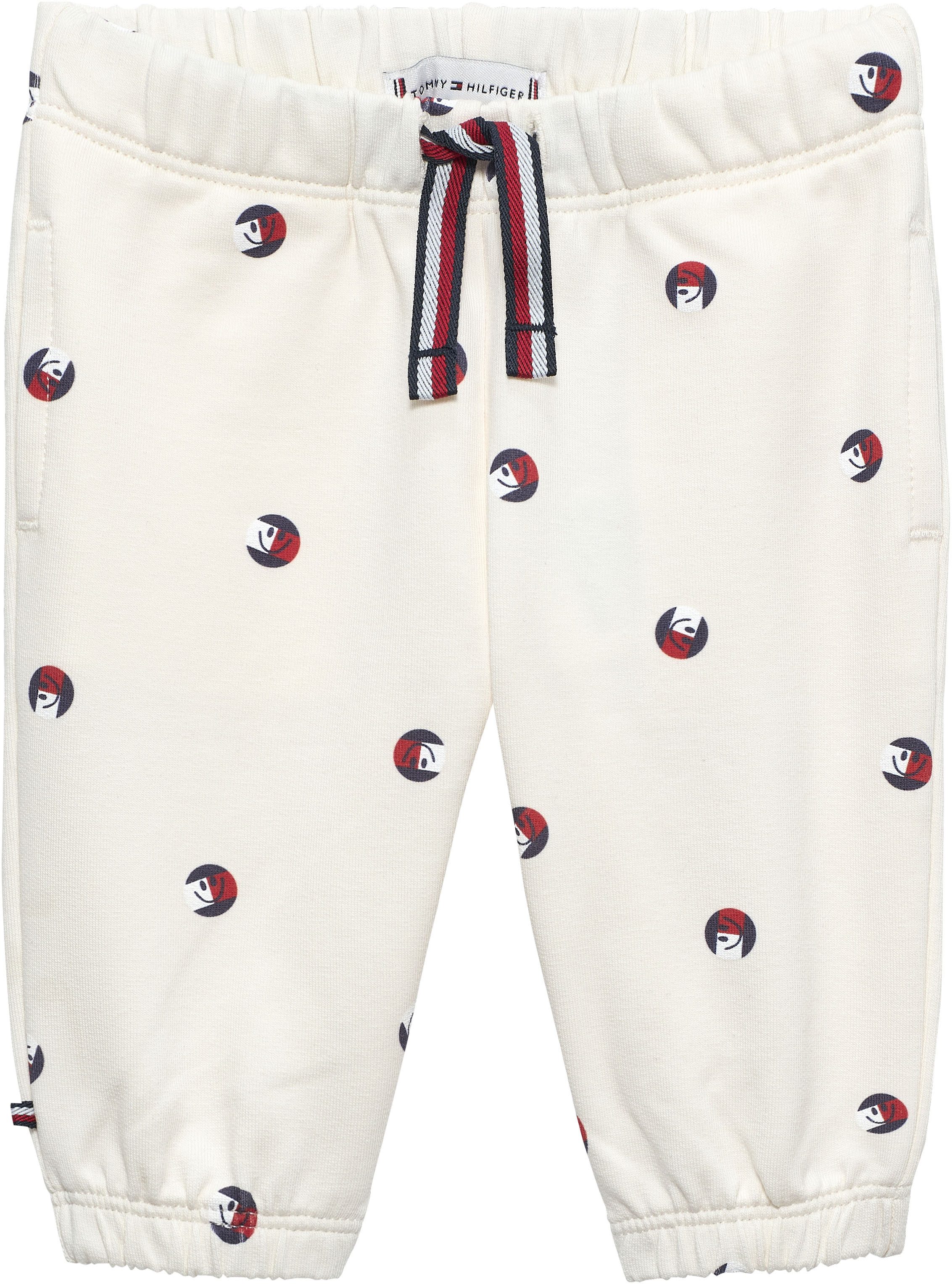 Tommy Hilfiger Sweathose ALLOVER PRINTED SWEATPANTS Regular fit mit elastischem Bund für Babys
