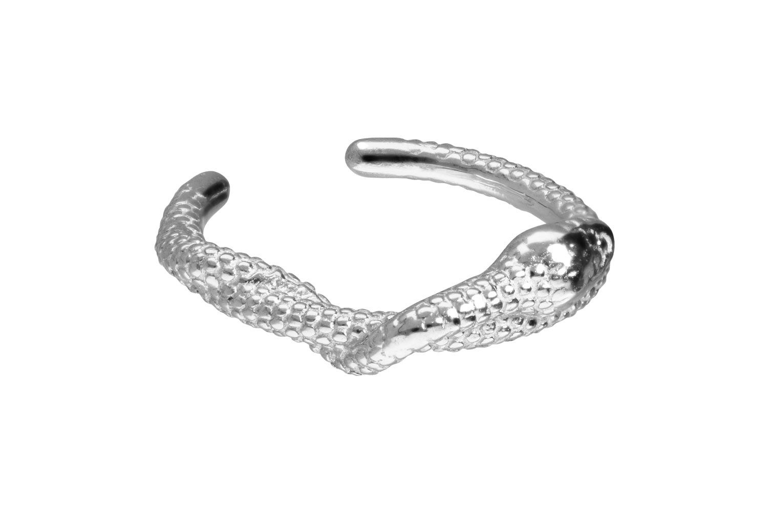 PIERCINGLINE Fake-Spirale Chirurgenstahl Fake Ohrring SCHLANGE (Fake Piercing-Ringe, 1-tlg)