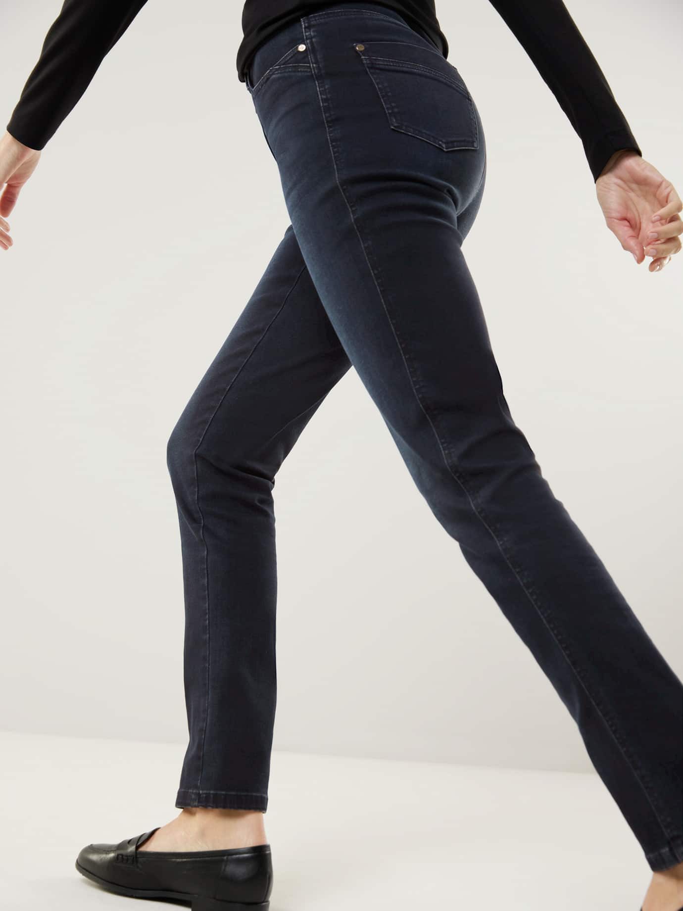 Walbusch Regular-fit-Jeans Damen Stretch-Jeans High Waist Five-Pocket Regular Fit, atmungsaktiv – Bild 3 von 5