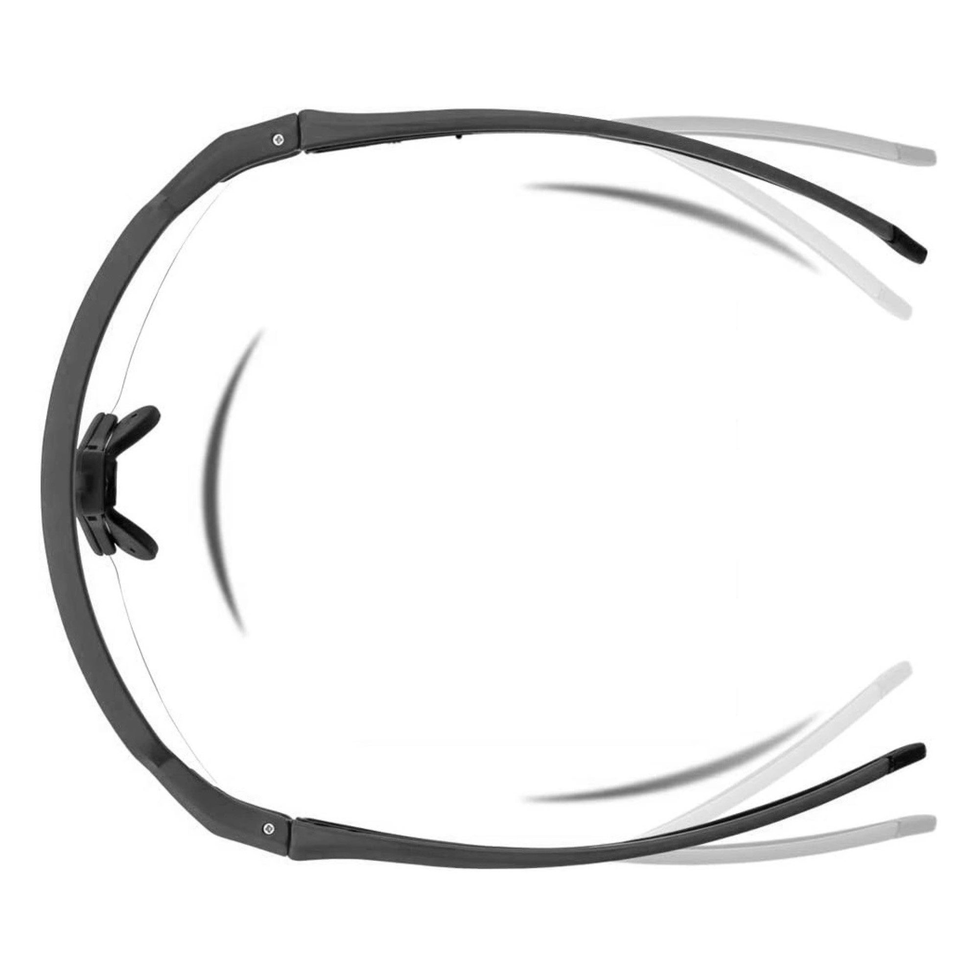 ROCKBROS Fahrradbrille UV400-Fahrradbrille – Schwarz Vollständiger Schutz vor UV-Strahlung