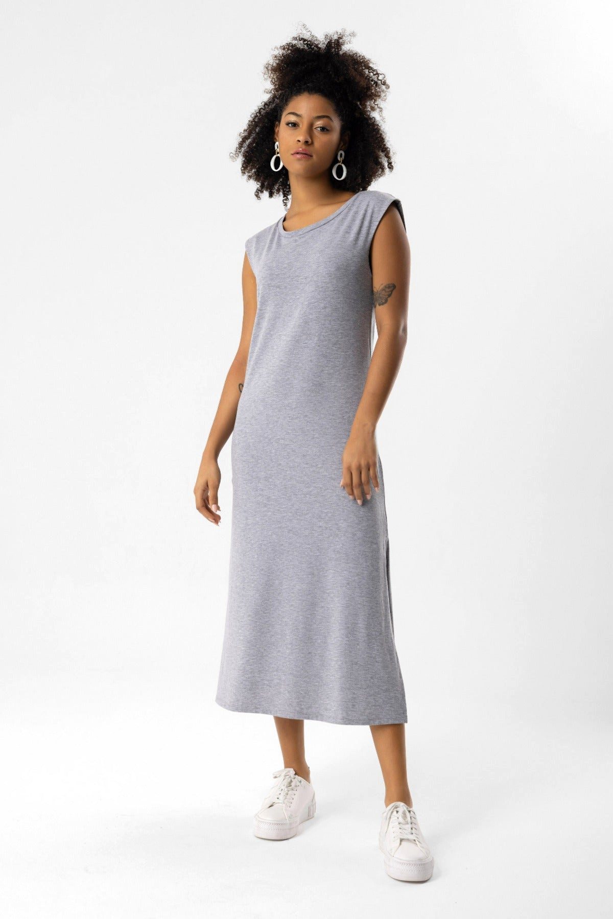 Midikleid Midikleid mit Schlitz
